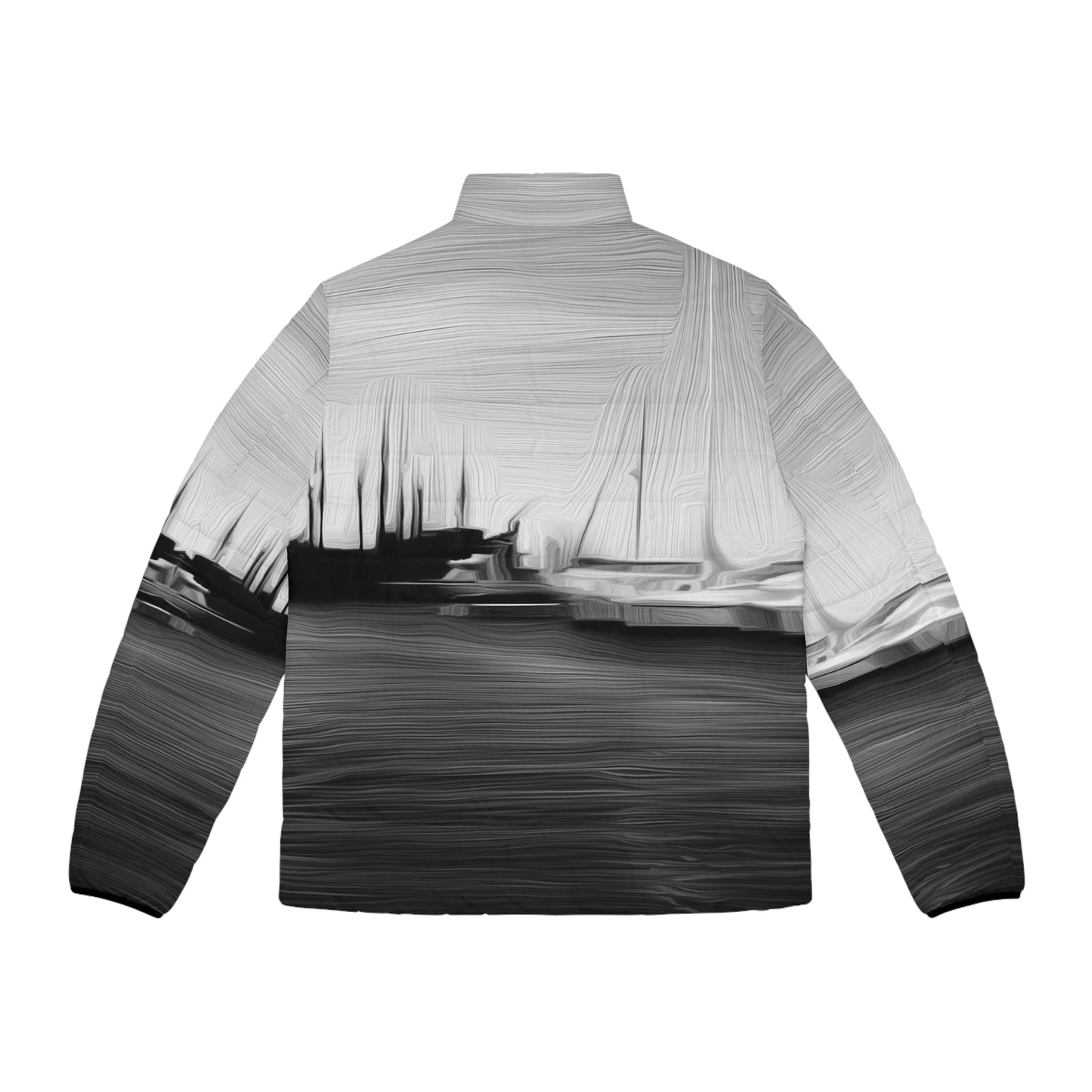 The Sleeping Yachts (at Night) - Mens Puffer Jacket - iSAW Company