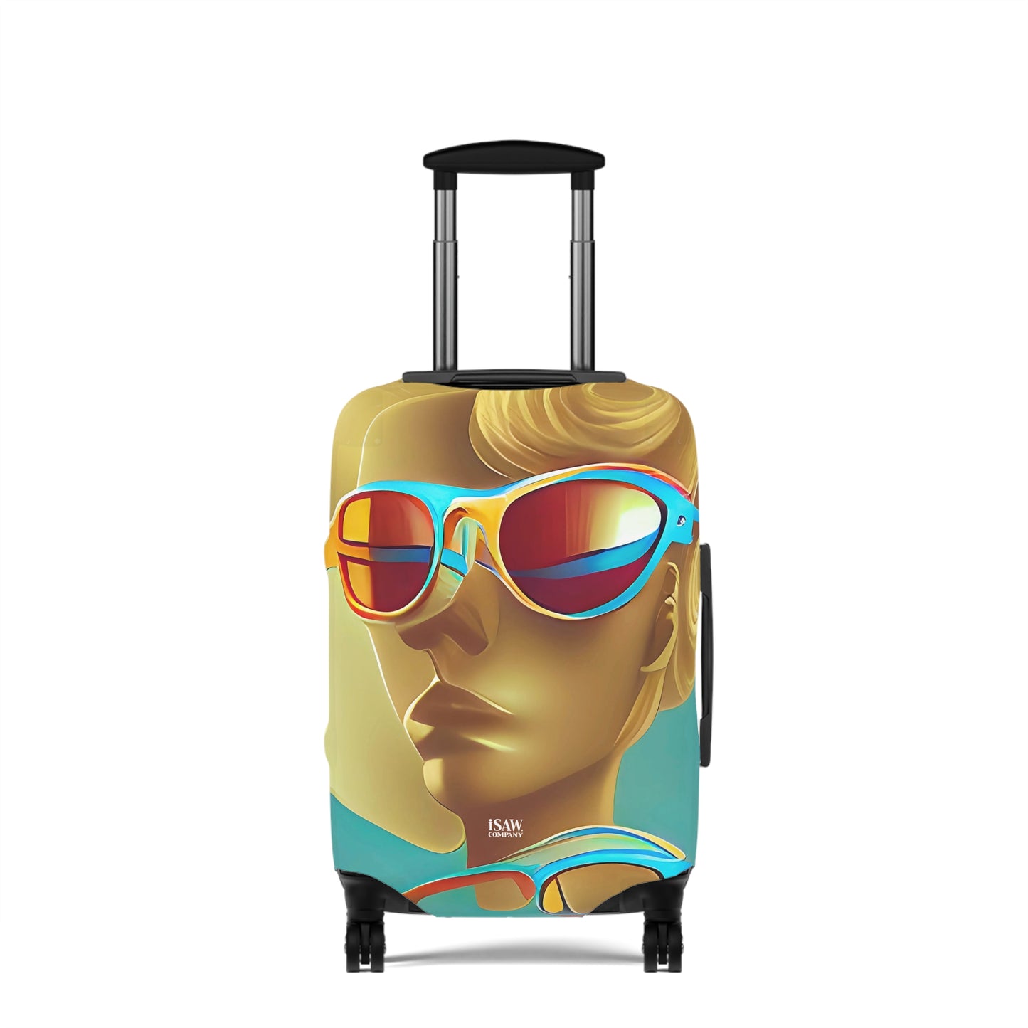 Retro Cool Blue – Protective Suitcase Cover - iSAW Company
