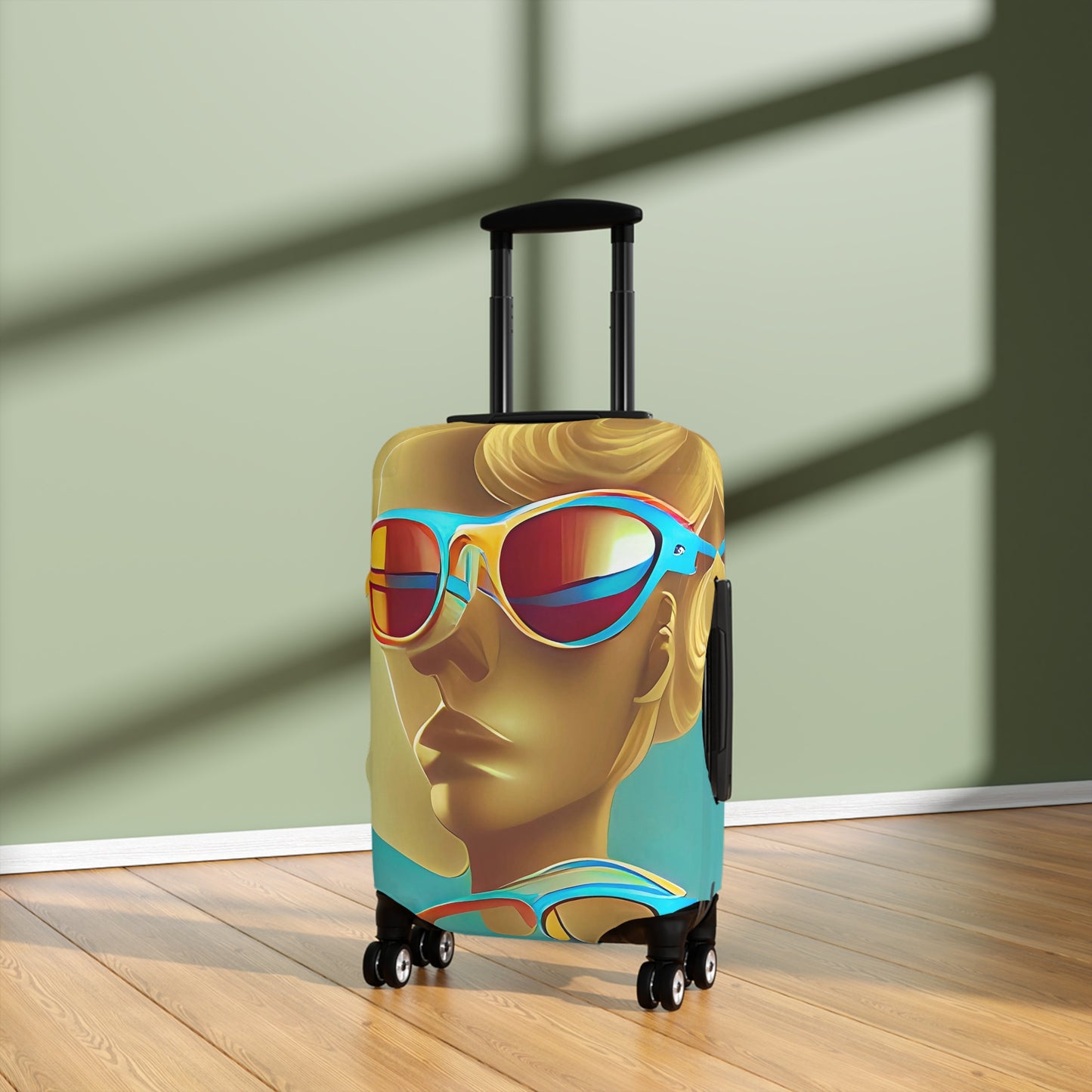 Retro Cool Blue – Protective Suitcase Cover - iSAW Company