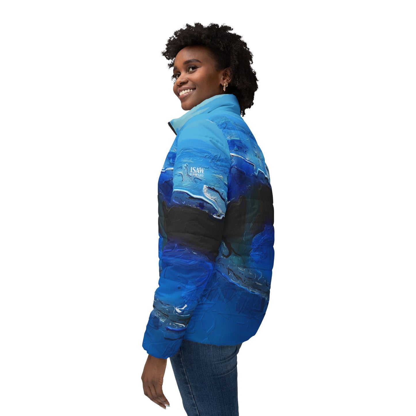 A Drop In The Ocean - Womens Puffer Jacket - iSAW Company