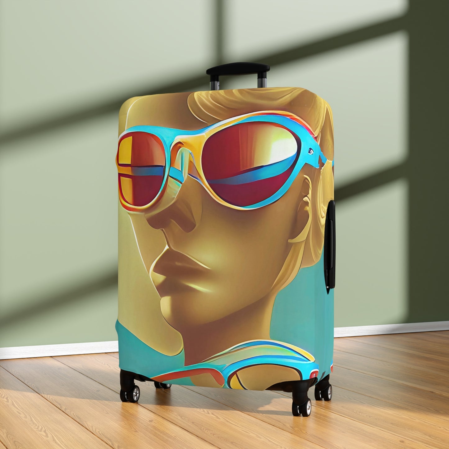 Retro Cool Blue – Protective Suitcase Cover - iSAW Company