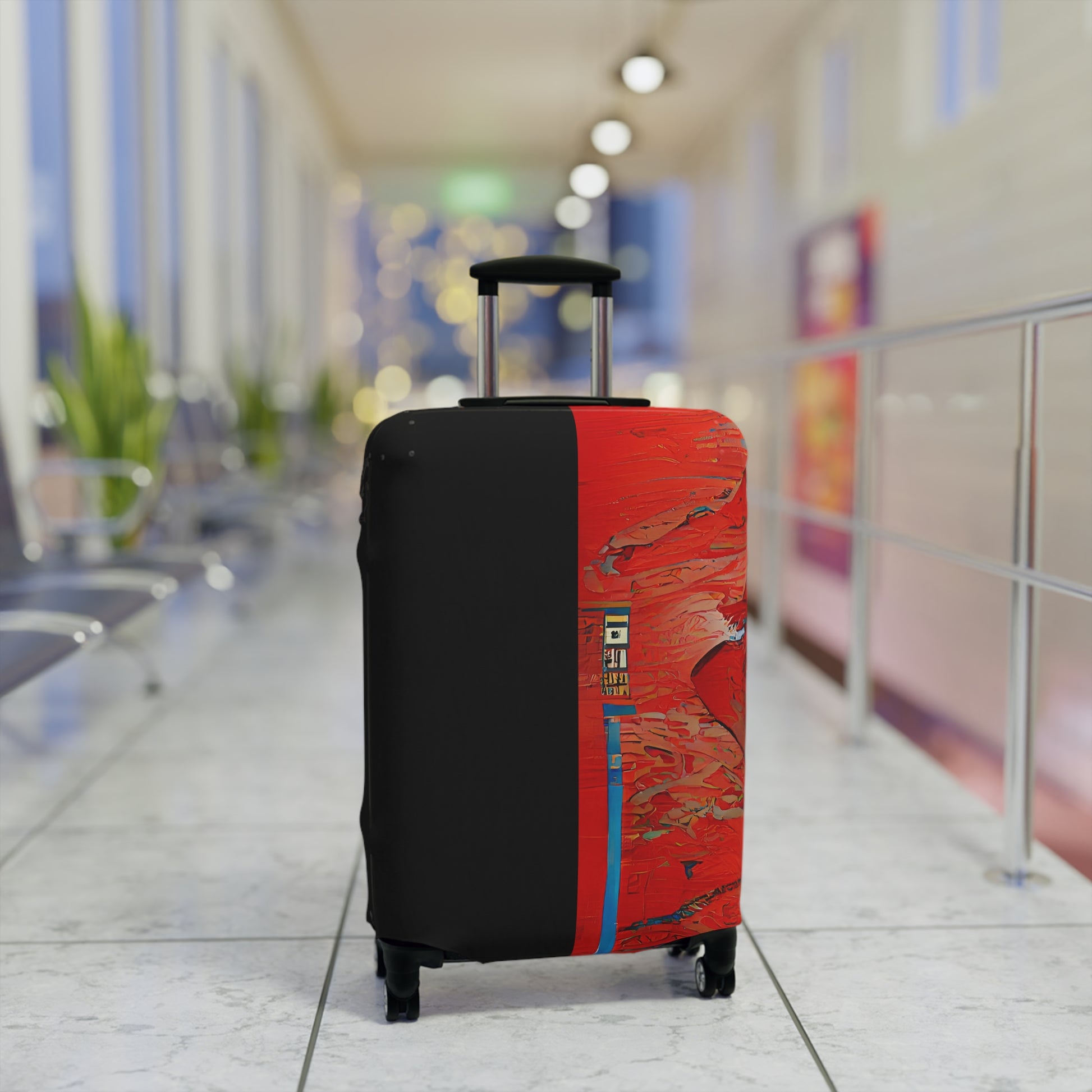 Half Black Half Hónghǎi – Protective Suitcase Cover - iSAW Company