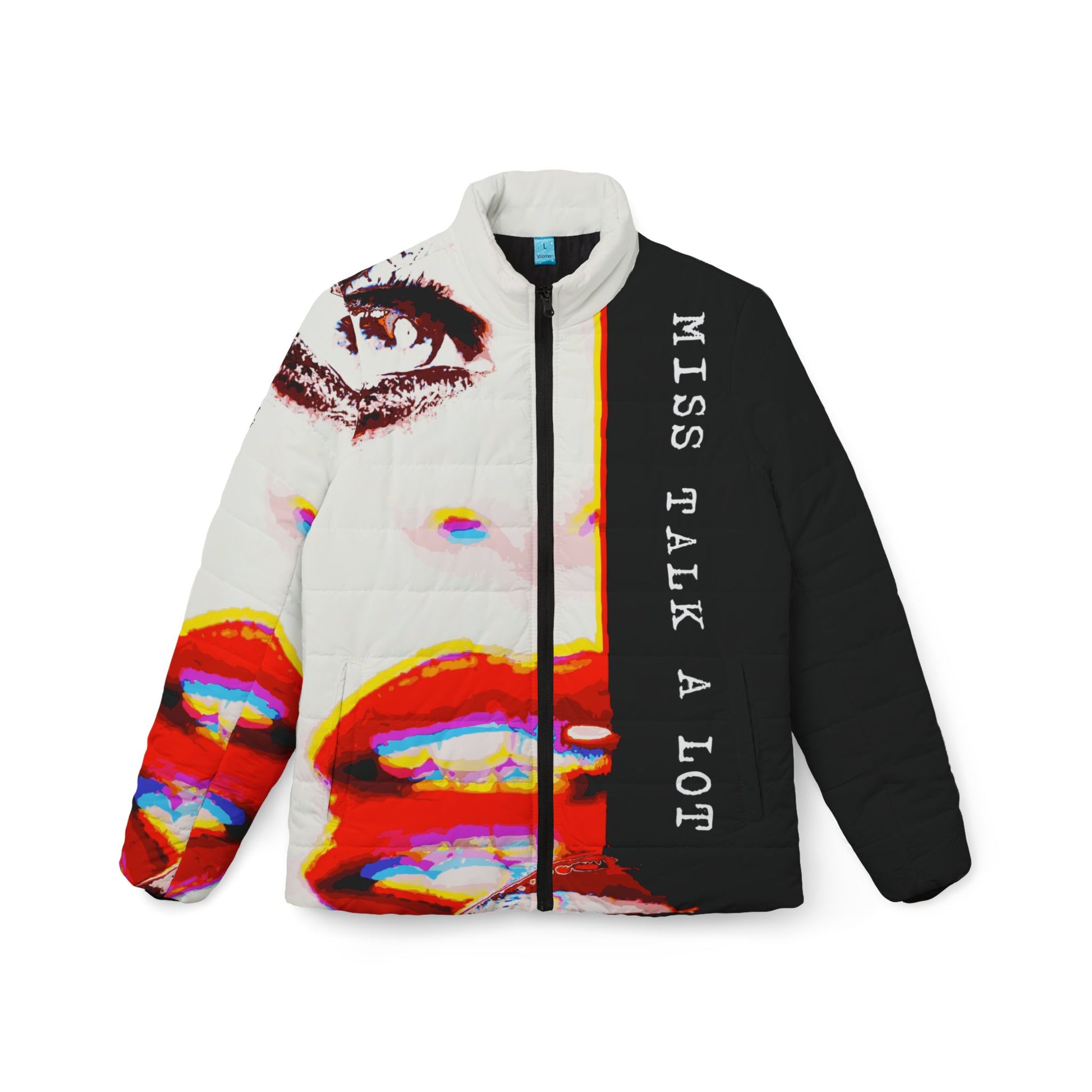 Miss Talk A Lot - Womens Puffer Jacket - iSAW Company