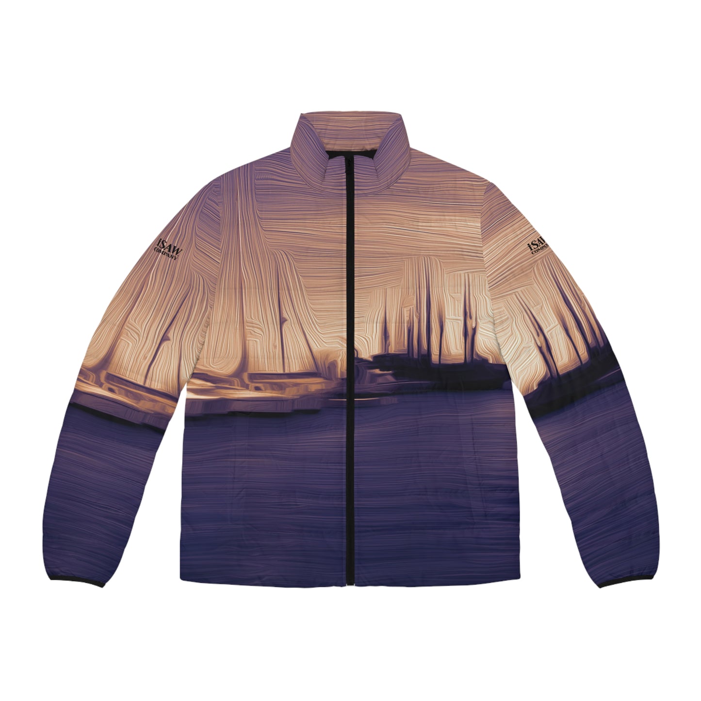 The Sleeping Yachts (at Sunset) - Mens Puffer Jacket - iSAW Company