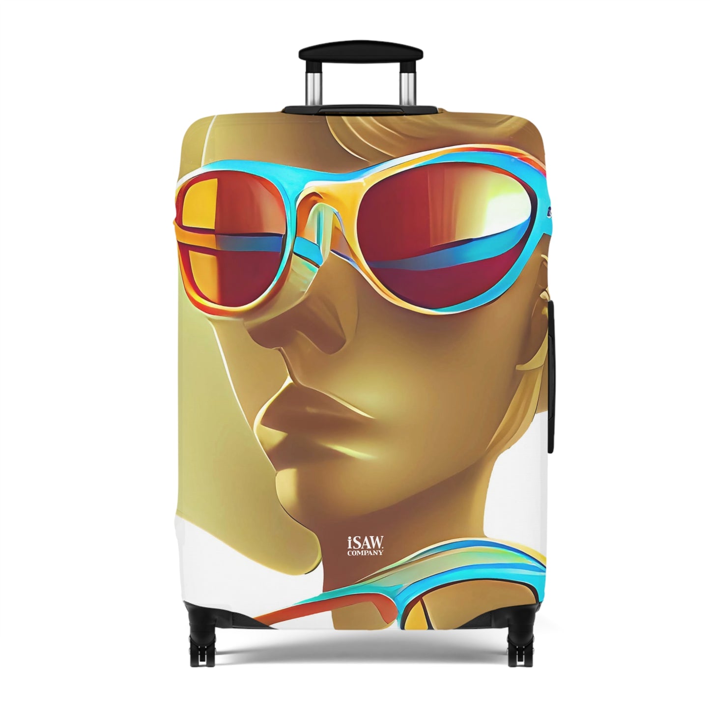 Retro Cool White – Protective Suitcase Cover - iSAW Company