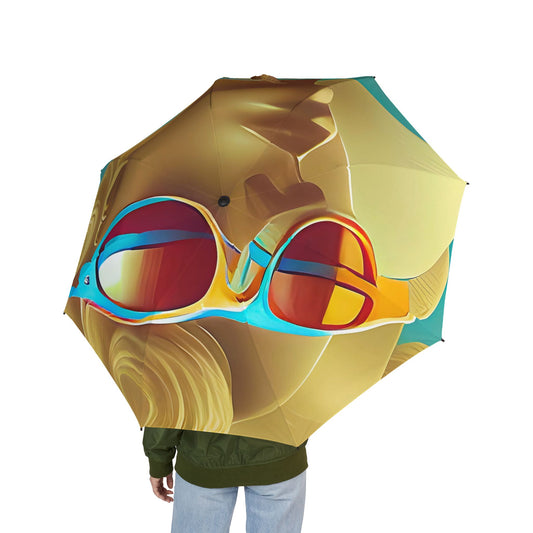 Retro Cool Blue - Windproof Umbrella - iSAW Company