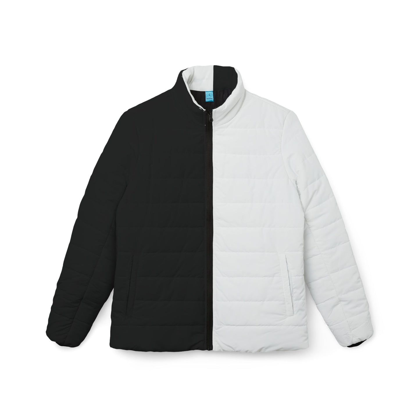 Half Black Half White - Womens Puffer Jacket - iSAW Company