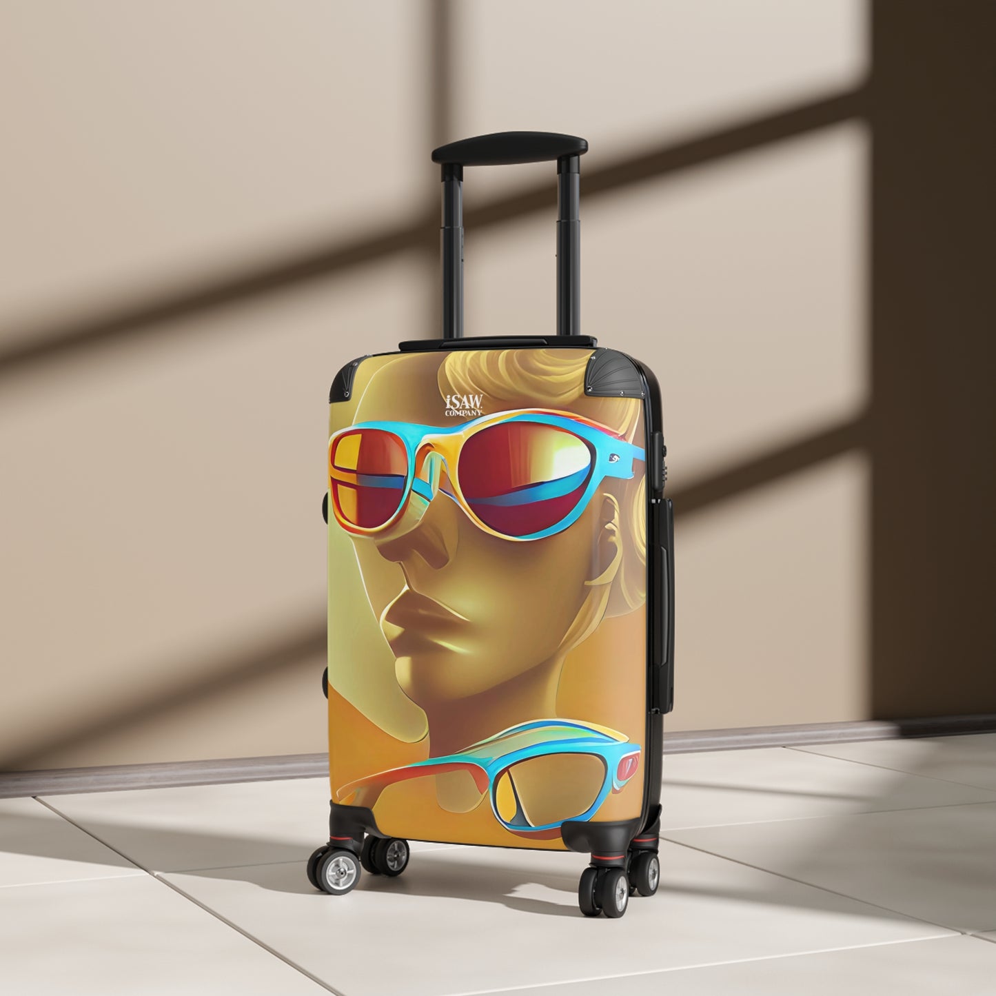 Retro Cool Orange - Hard - Shell Suitcase - iSAW Company