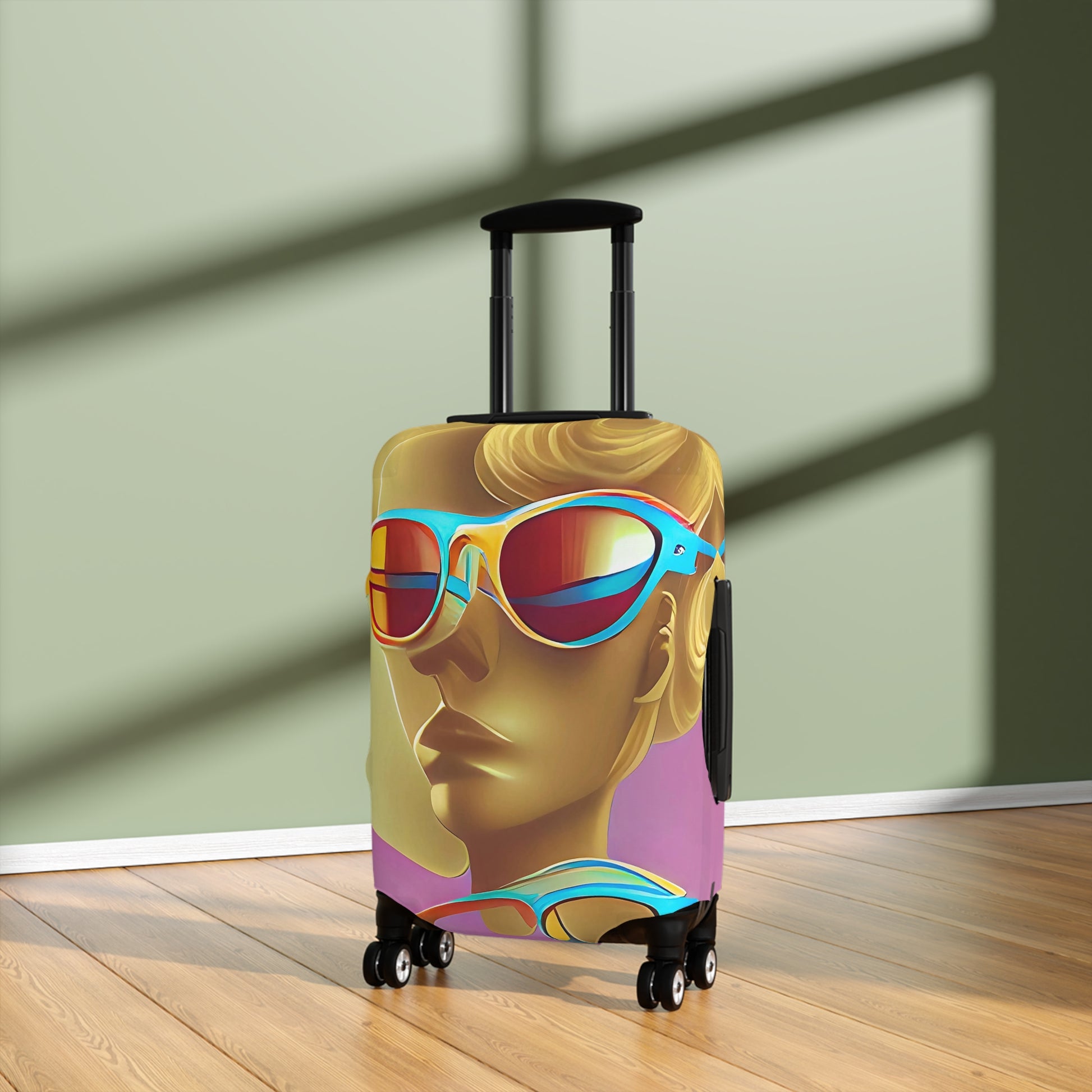Retro Cool Pink – Protective Suitcase Cover - iSAW Company