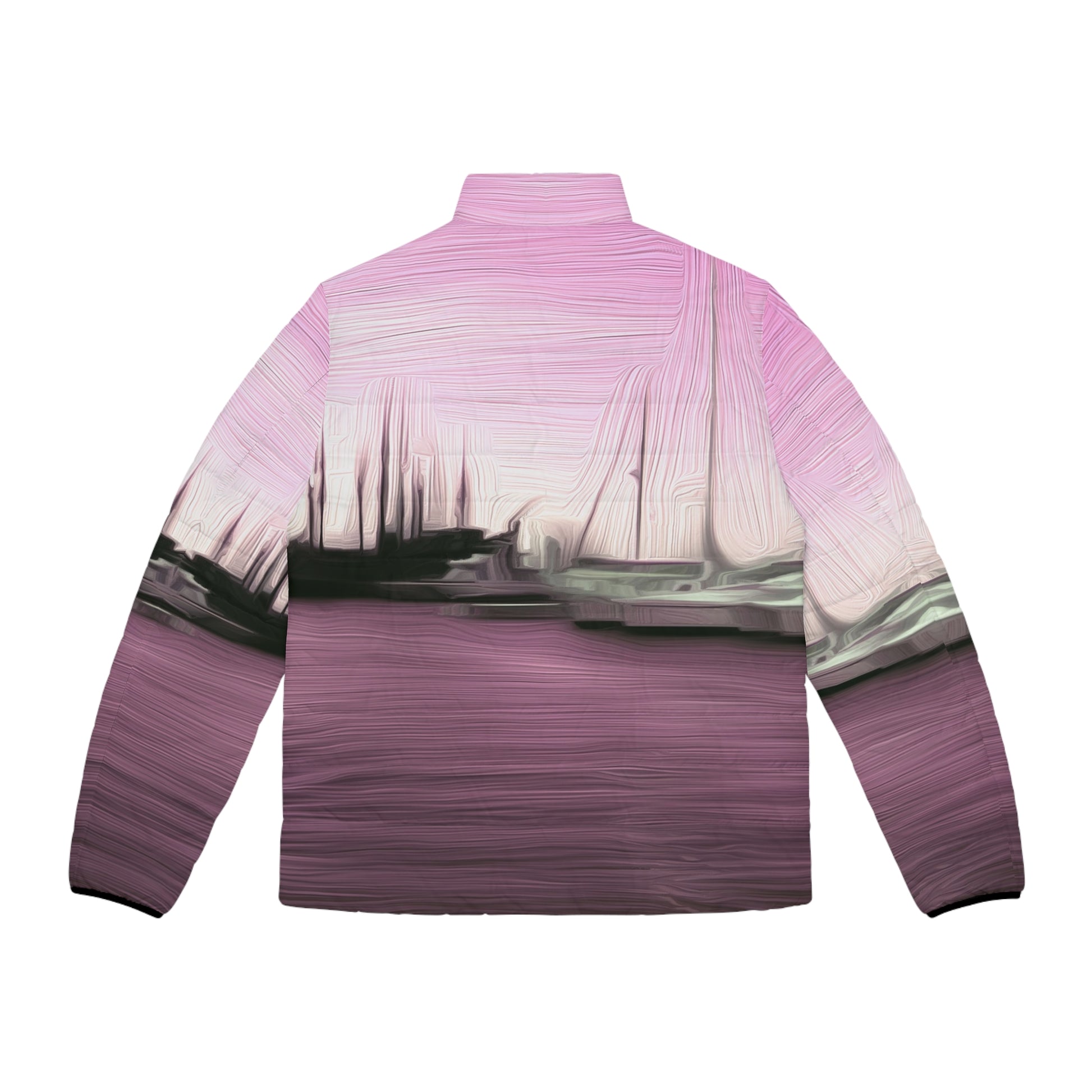 The Sleeping Yachts (at Evening) - Mens Puffer Jacket - iSAW Company