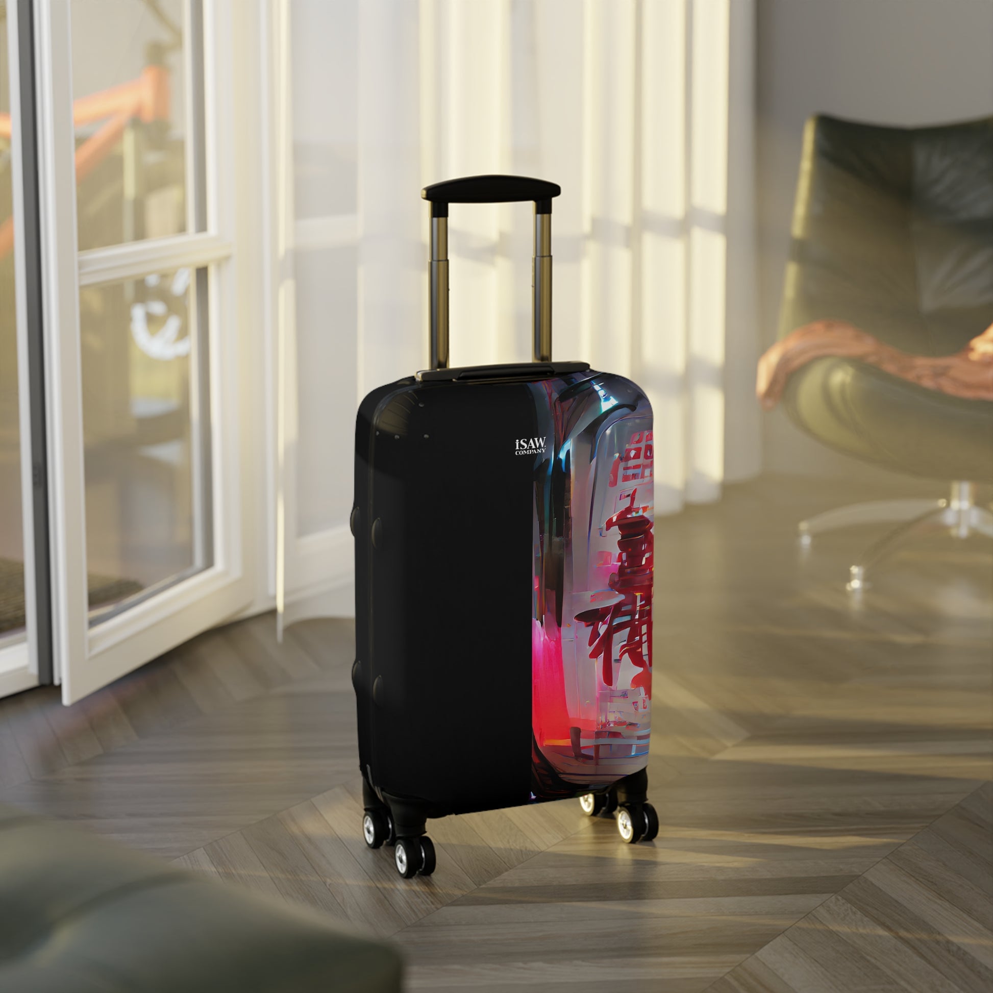 Half Black Half Báijiǔ – Protective Suitcase Cover - iSAW Company