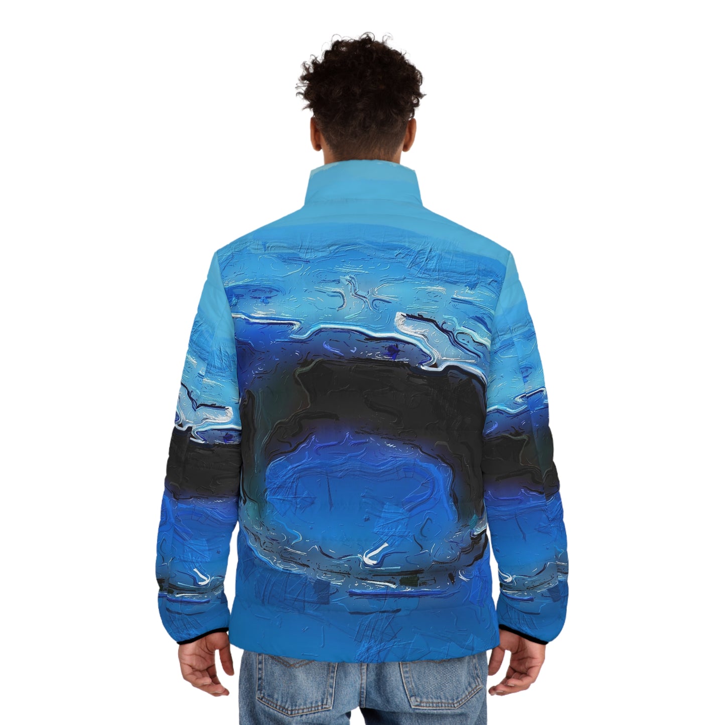 A Drop In The Ocean - Mens Puffer Jacket - iSAW Company