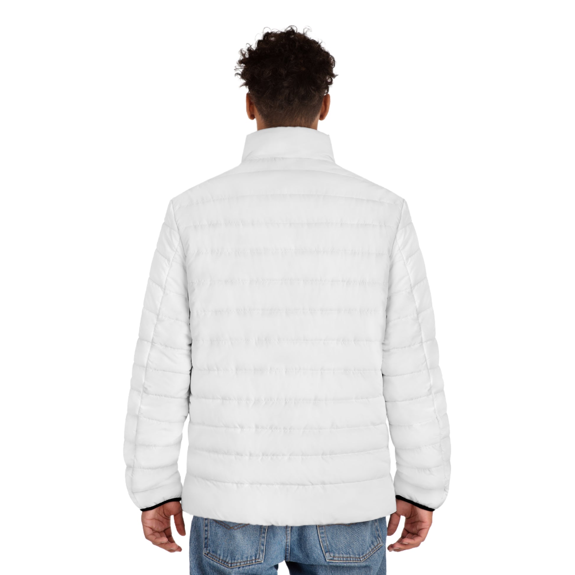 iSAW Mens White Puffer Jacket - iSAW Company