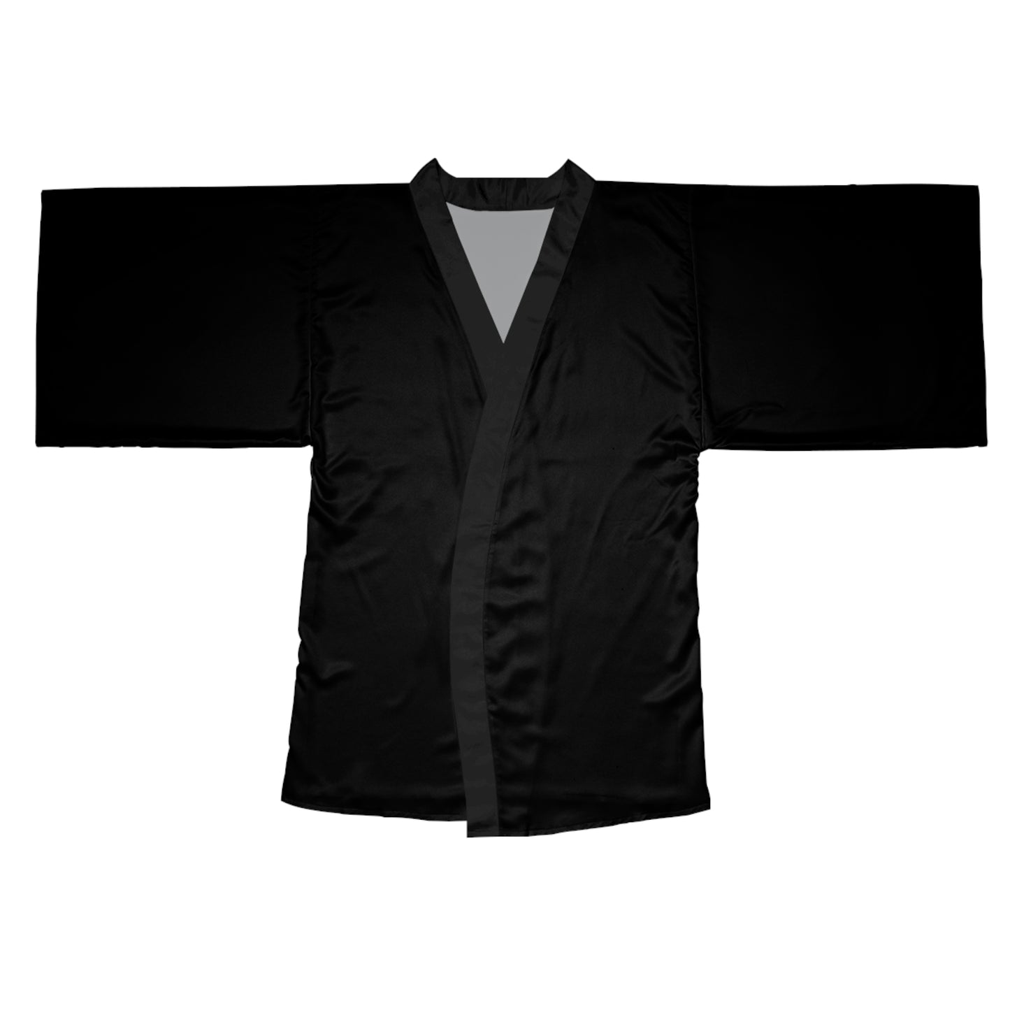 iSAW Womens Black Long Sleeve Kimono Robe - iSAW Company