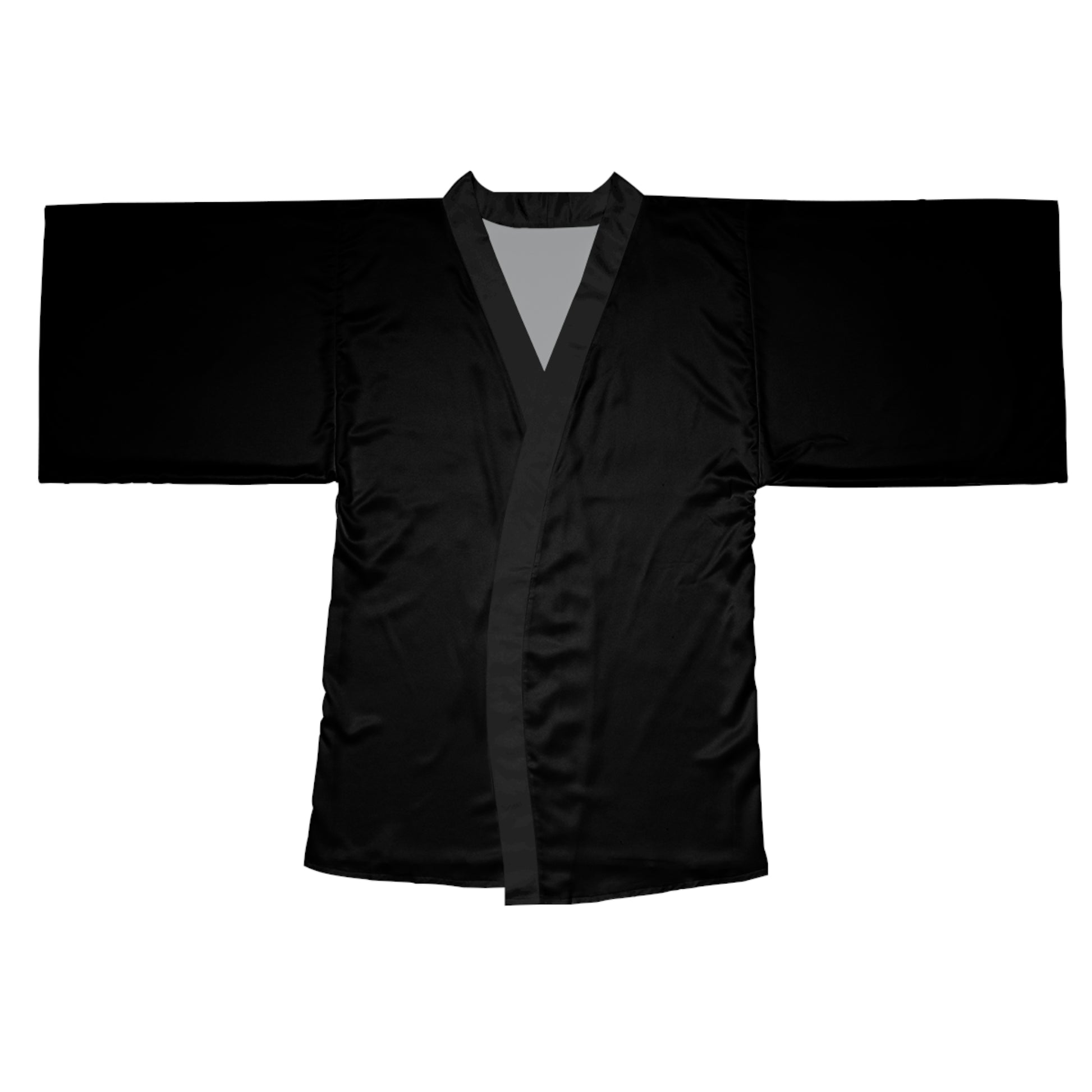 iSAW Womens Black Long Sleeve Kimono Robe - iSAW Company
