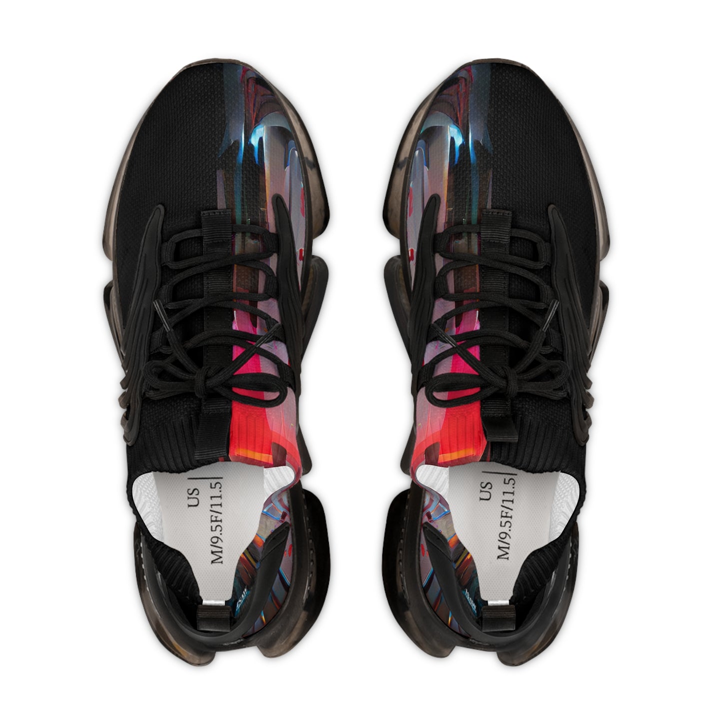 Half Black Half Báijiǔ - Mens Mesh Street Sneakers - iSAW Company