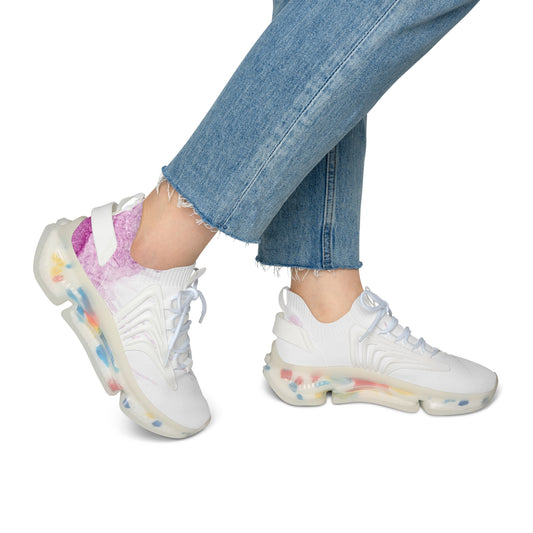 Watercolour Pink Splash - Womens Street Sneakers
