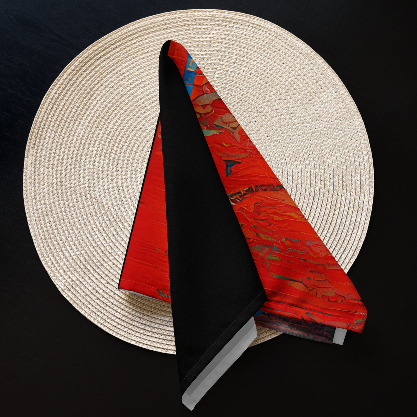 Half Black Half Hónghǎi - Cloth Napkin Set - iSAW Company