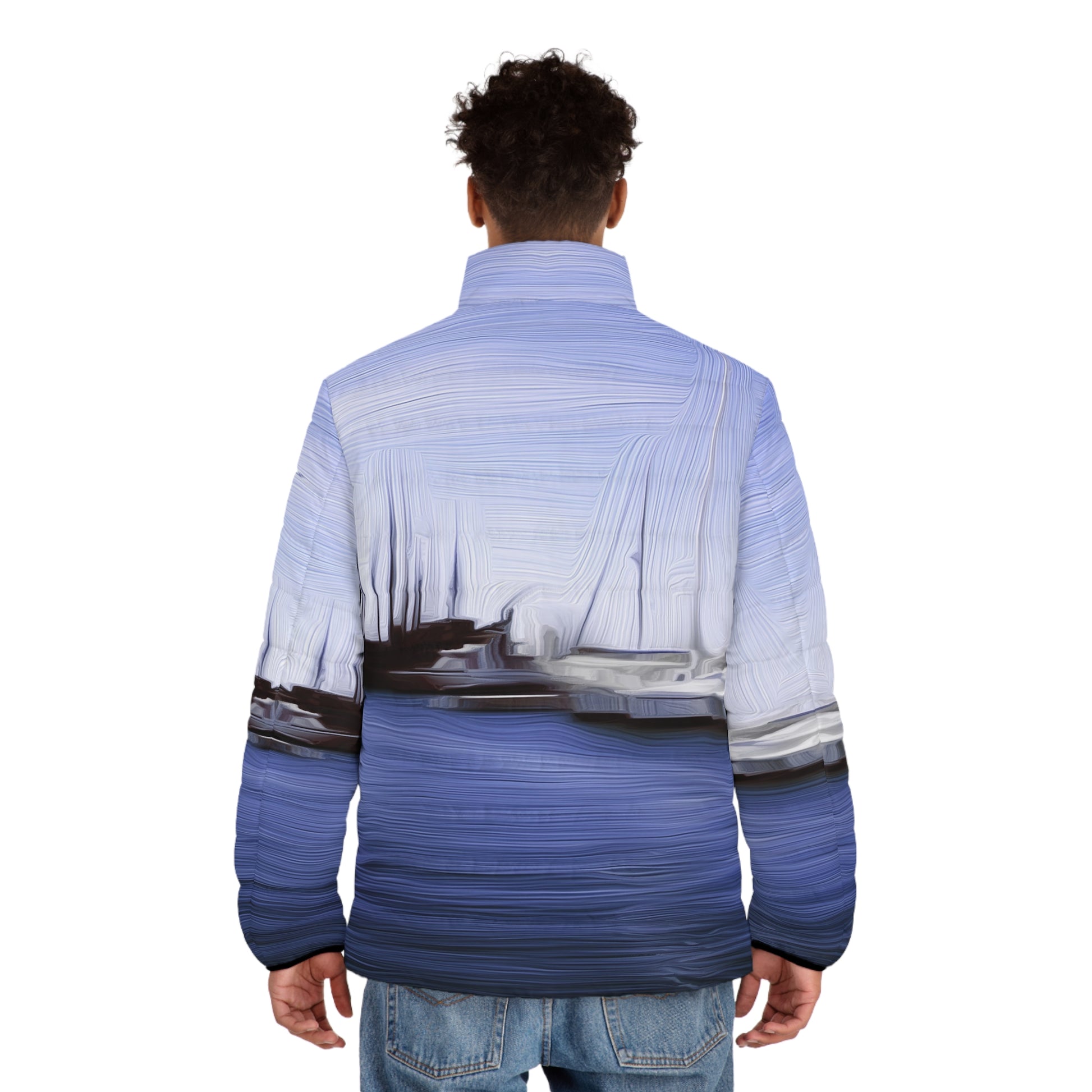 The Sleeping Yachts (at Afternoon) - Mens Puffer Jacket - iSAW Company