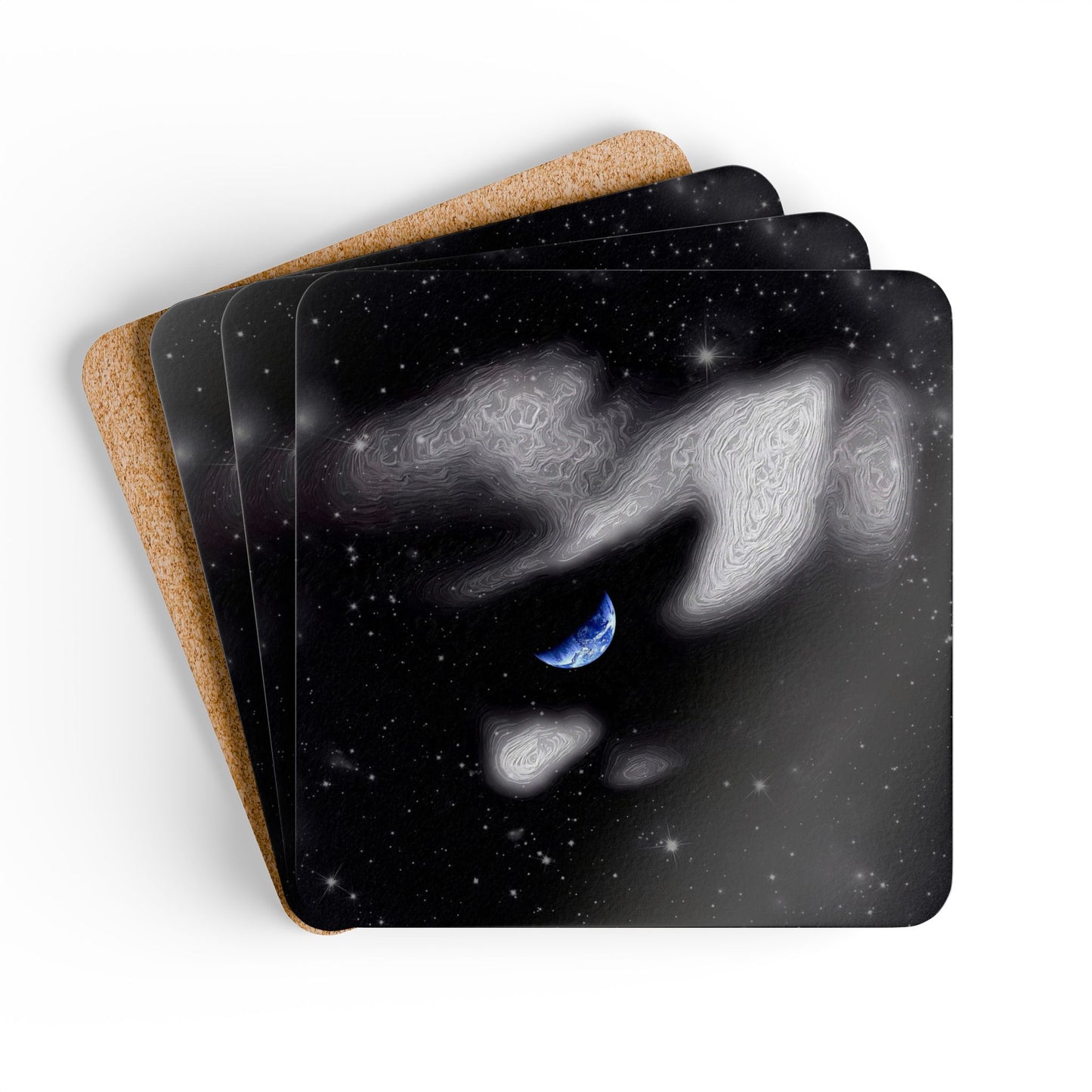 In The Quiet of Your Mind - Cork Back Coaster Set - iSAW Company