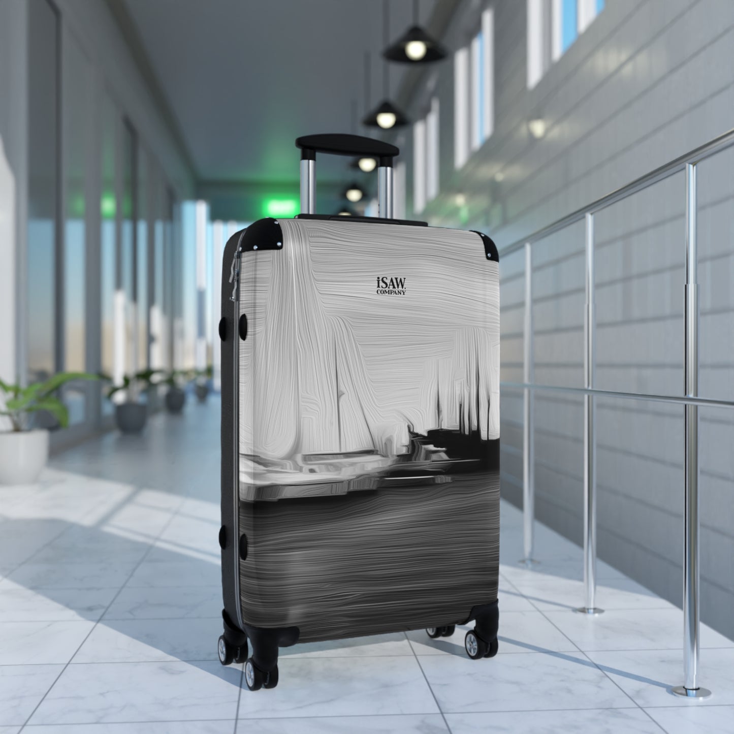 The Sleeping Yachts (at Night) - Hard - Shell Suitcase - iSAW Company