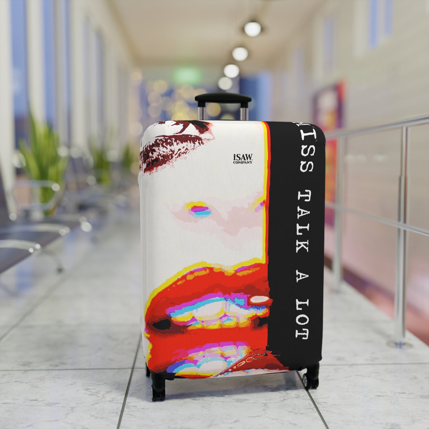 Miss Talk A Lot – Protective Suitcase Cover - iSAW Company