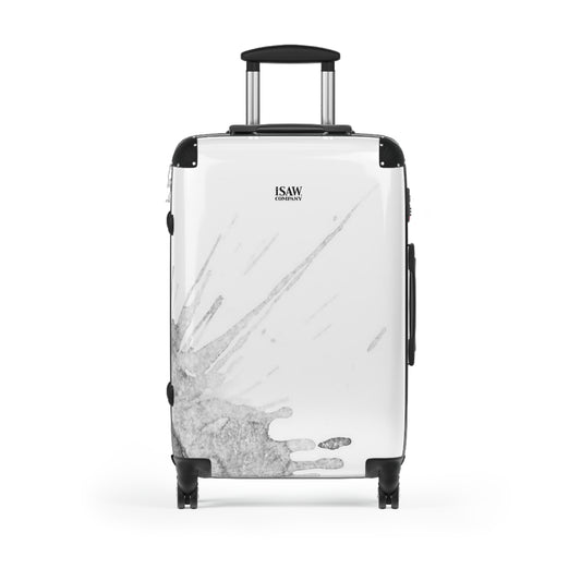 Watercolour Grey Splash - Hard - Shell Suitcase - iSAW Company