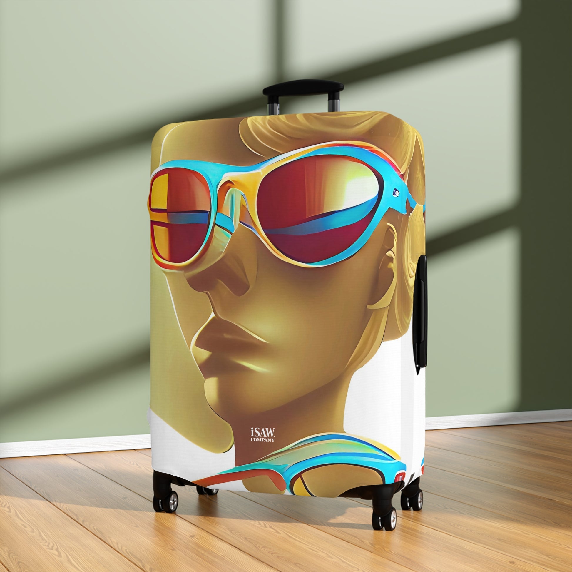Retro Cool White – Protective Suitcase Cover - iSAW Company