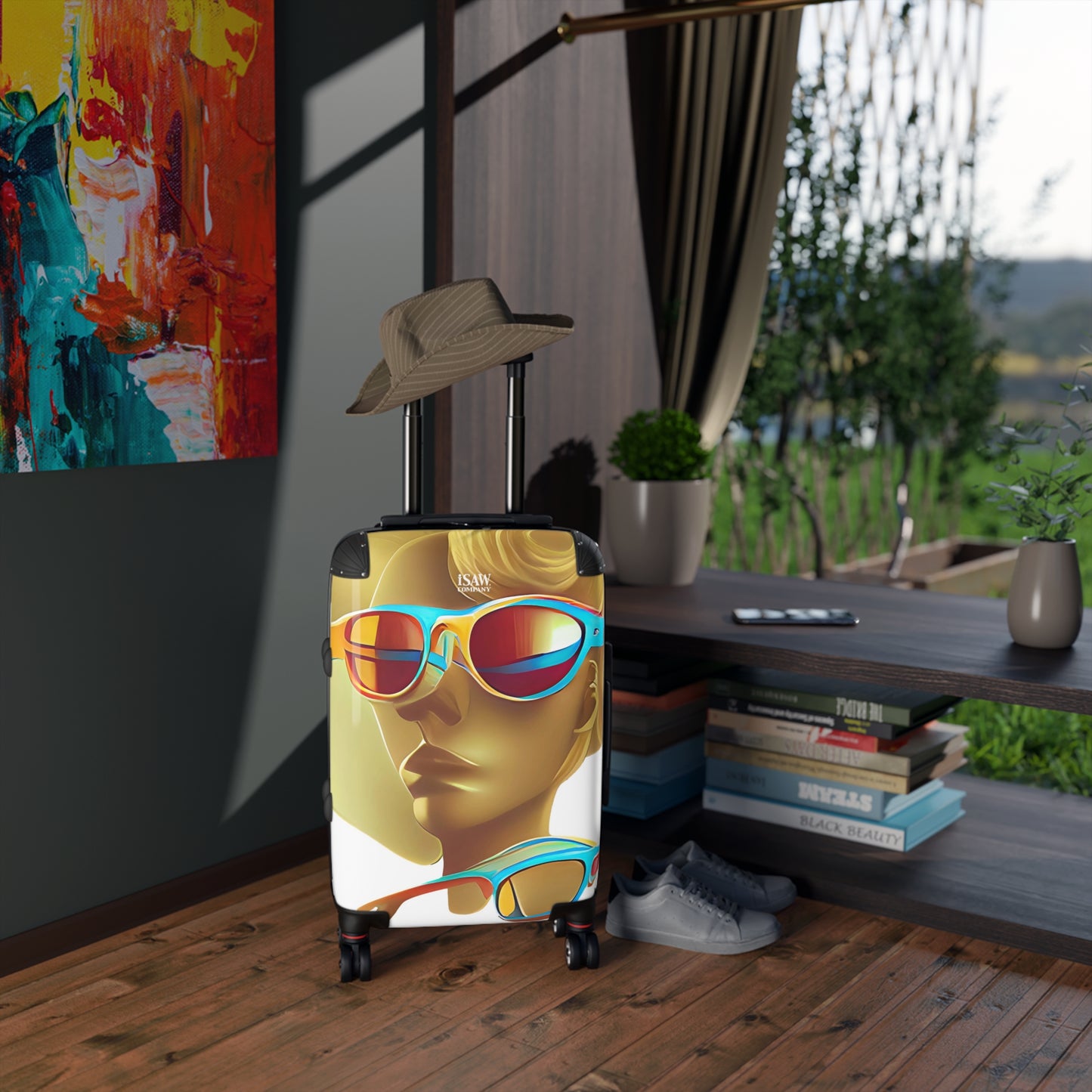 Retro Cool White - Hard - Shell Suitcase - iSAW Company