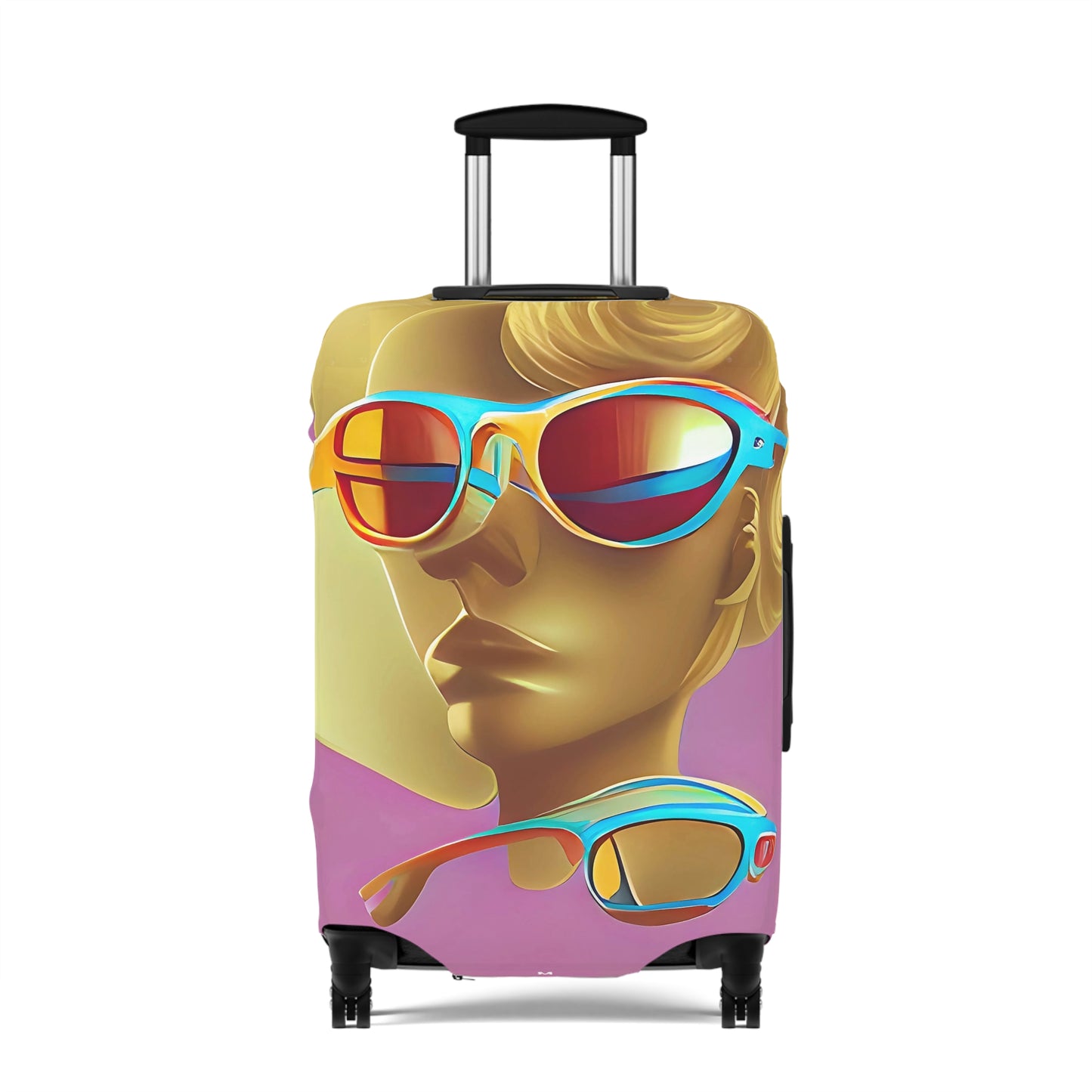 Retro Cool Pink – Protective Suitcase Cover - iSAW Company