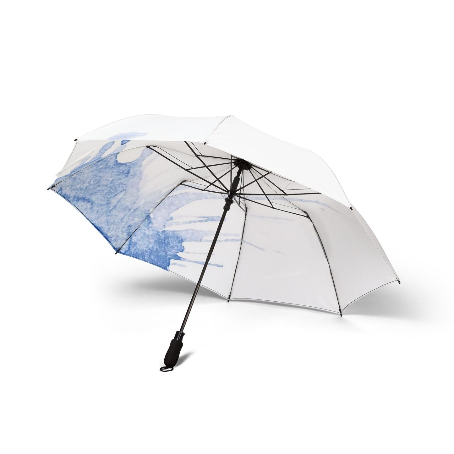 Watercolour Blue Splash - Windproof Umbrella - iSAW Company