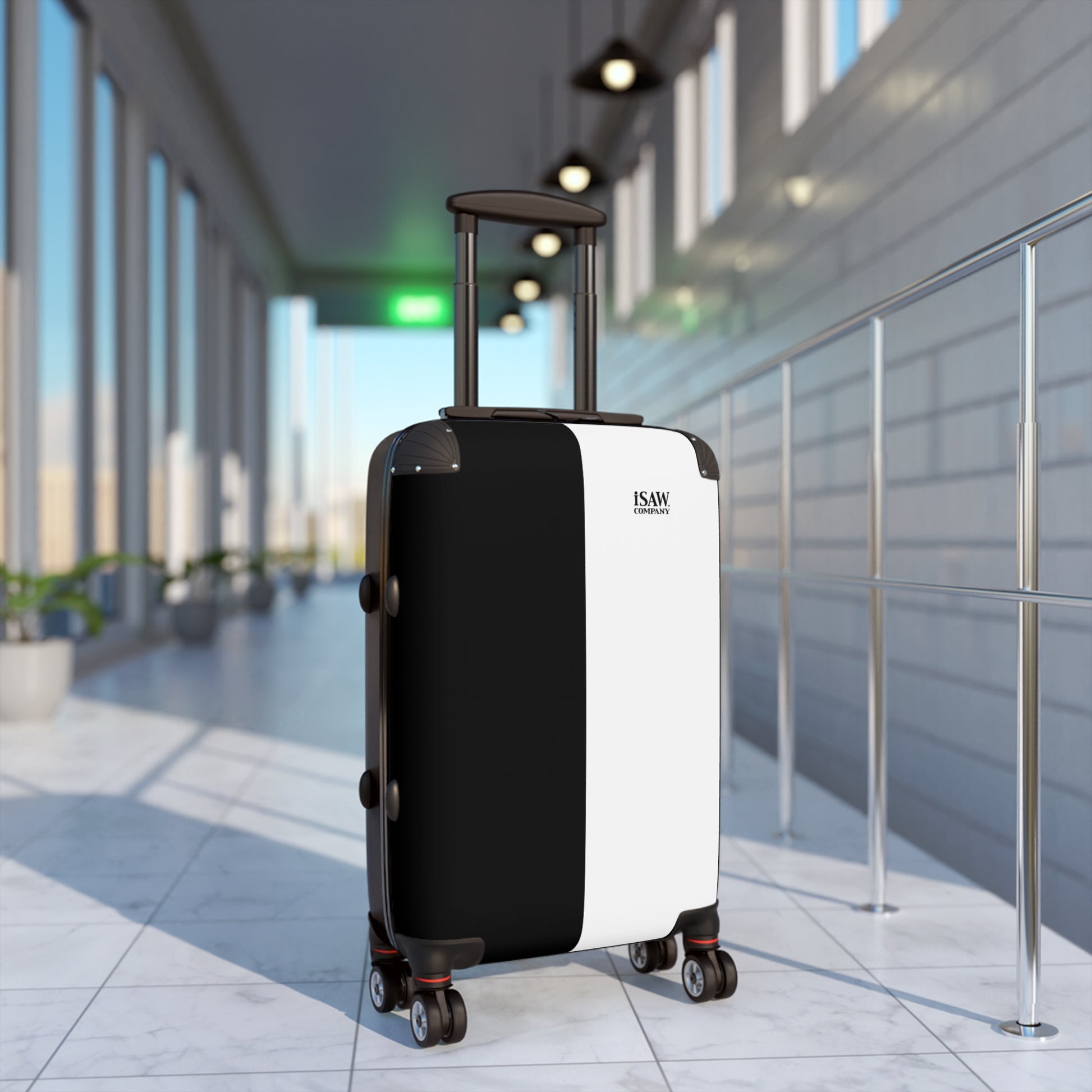 Half Black Half White - Hard - Shell Suitcase - iSAW Company