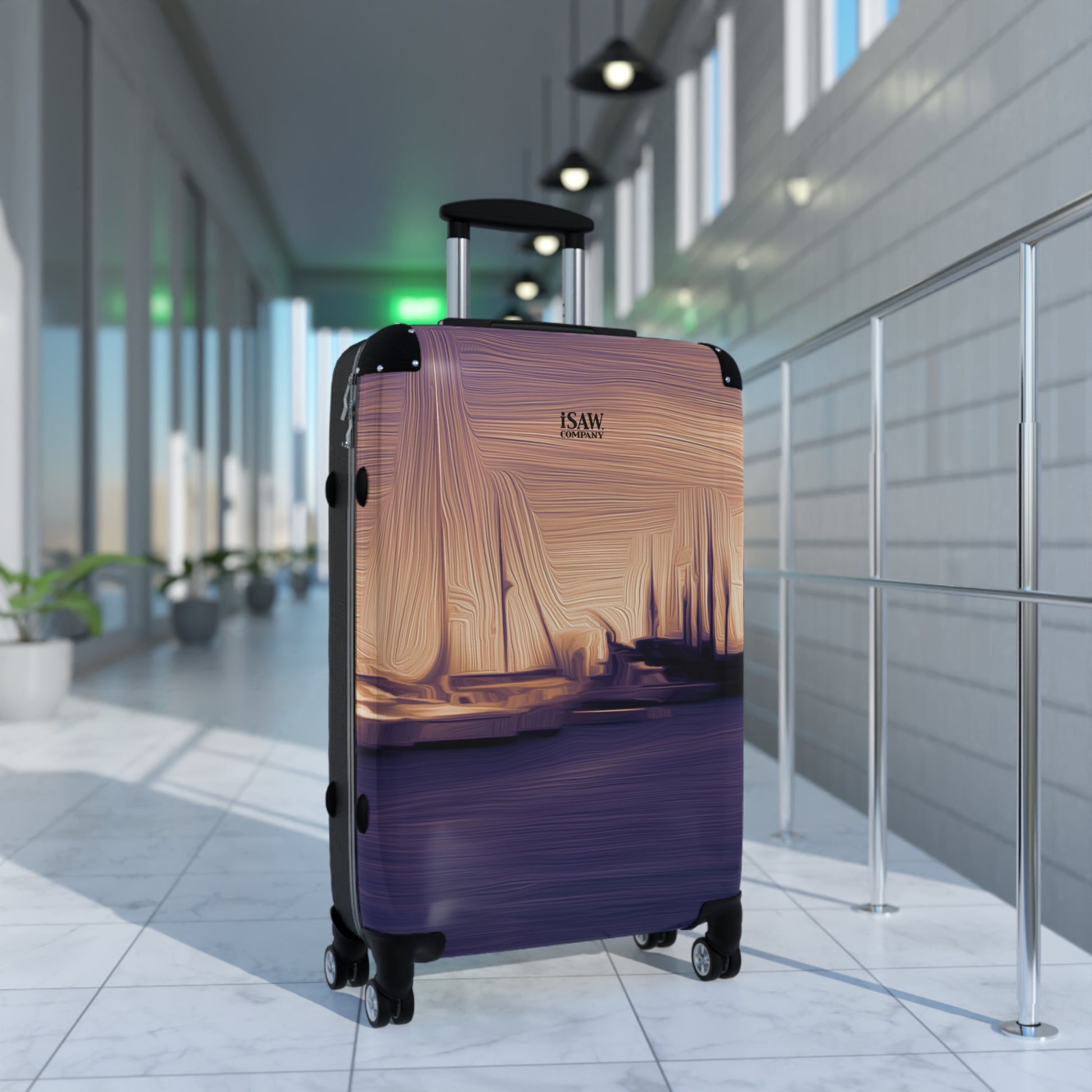 The Sleeping Yachts (at Sunset) - Hard - Shell Suitcase - iSAW Company