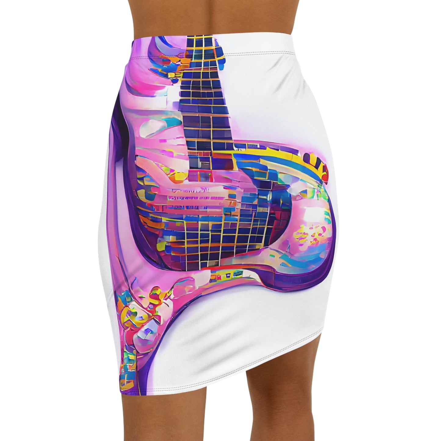 Hippie Guitar - Womens Pencil Skirt - iSAW Company
