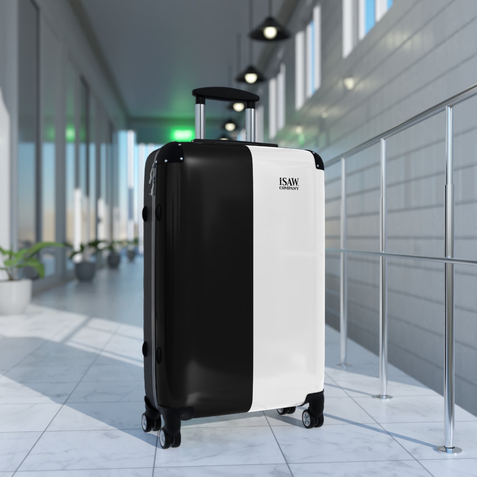 Half Black Half White - Hard - Shell Suitcase - iSAW Company
