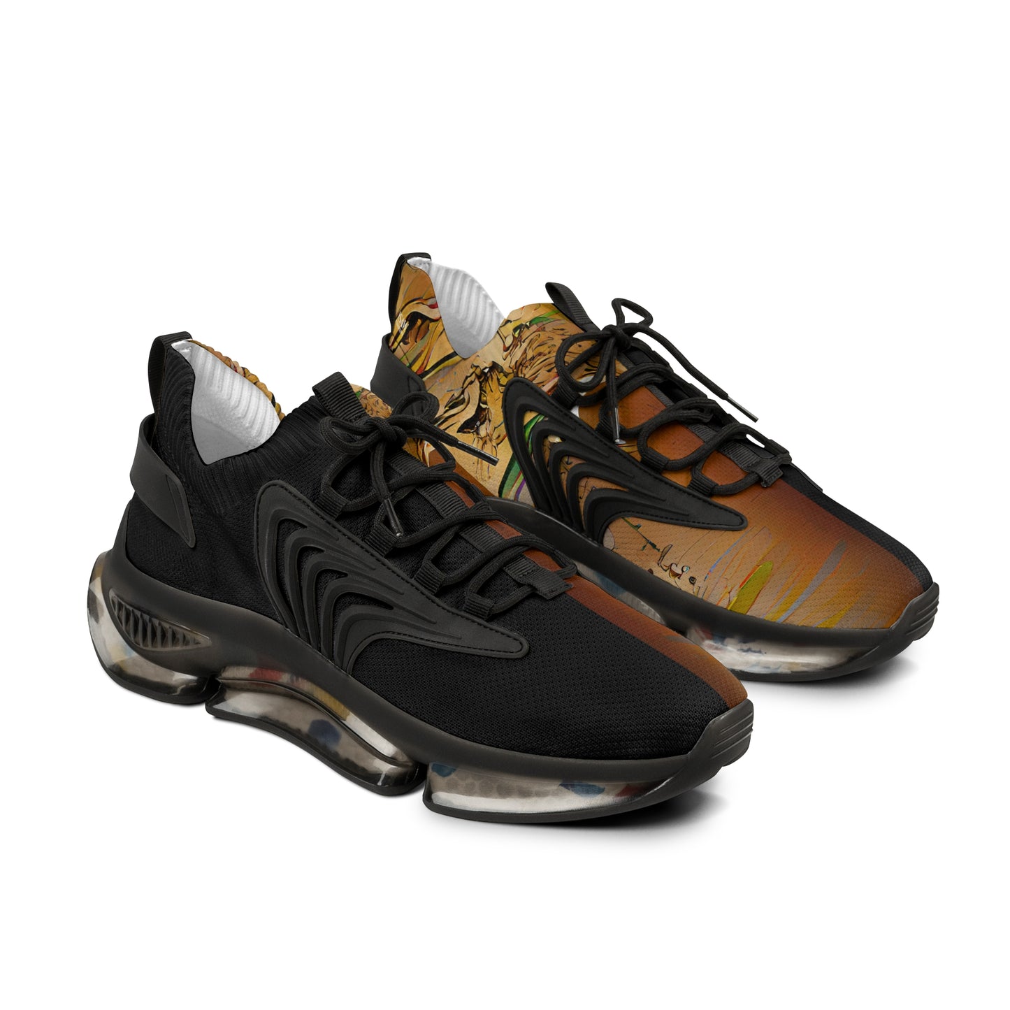 Half Black Half Gāolàng - Mens Mesh Street Sneakers - iSAW Company