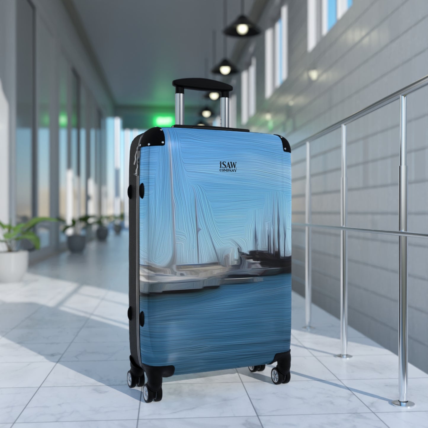 The Sleeping Yachts (at Morning) - Hard - Shell Suitcase - iSAW Company