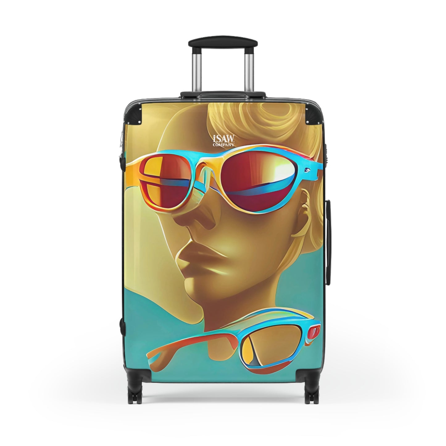 Retro Cool Blue - Hard - Shell Suitcase - iSAW Company