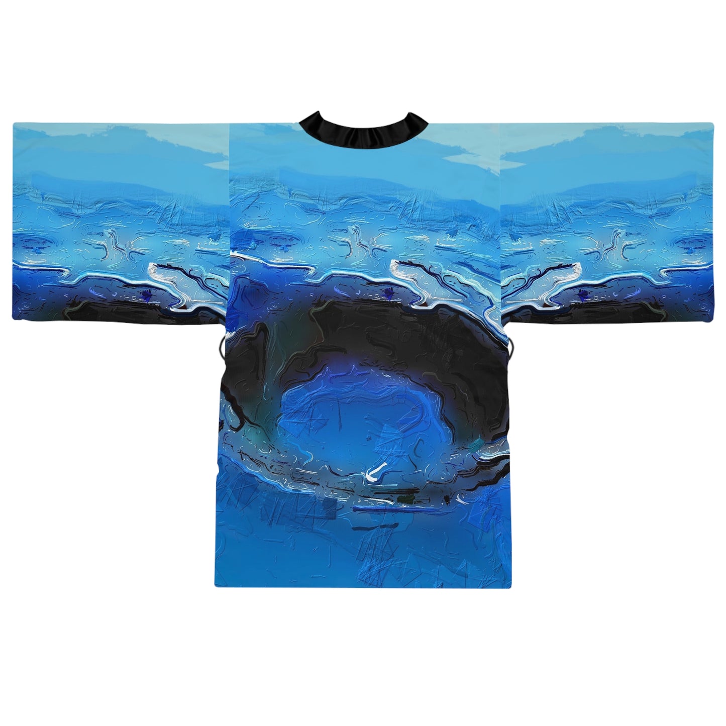 A Drop In The Ocean - Womens Long Sleeve Kimono Robe - iSAW Company