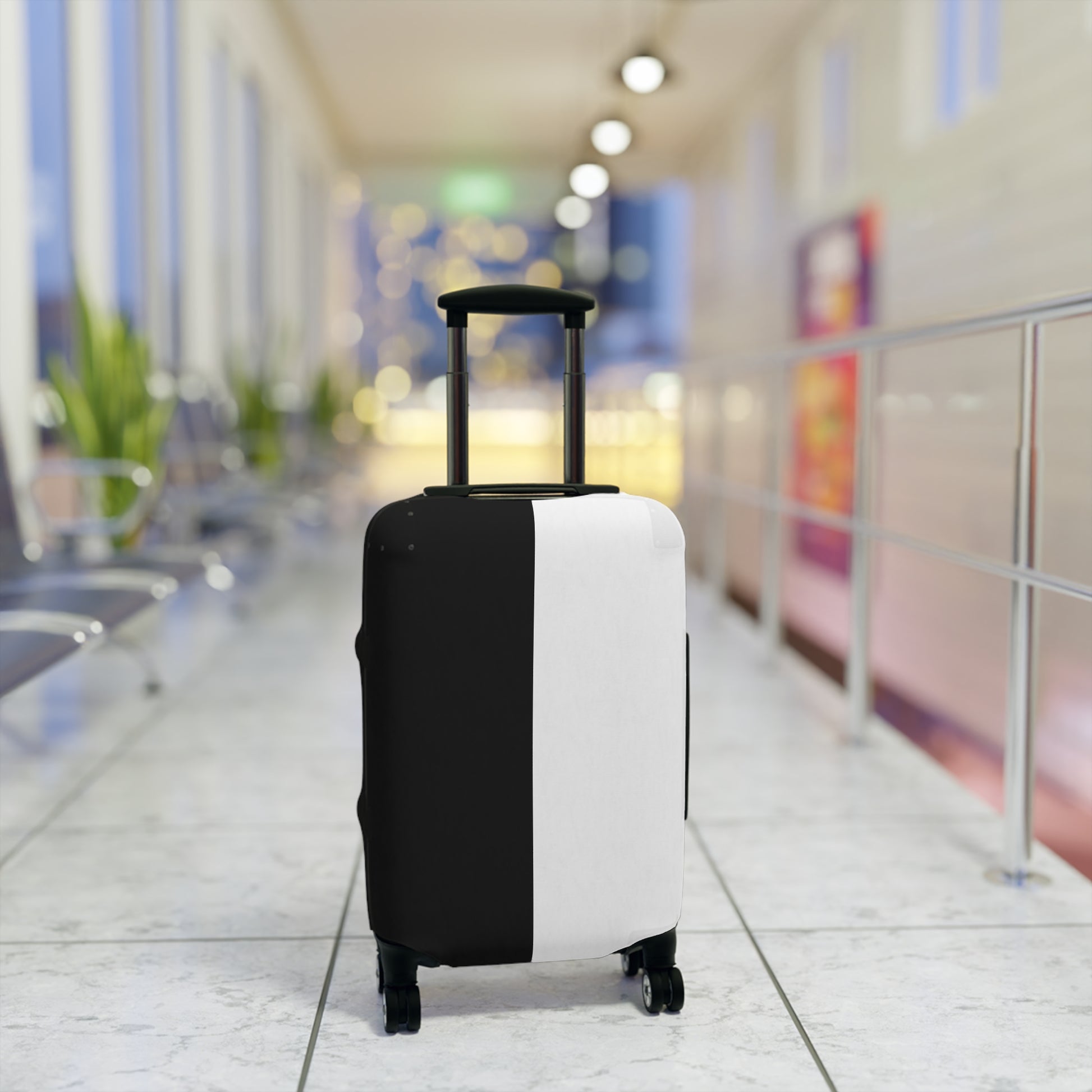 Half Black Half White – Protective Suitcase Cover - iSAW Company