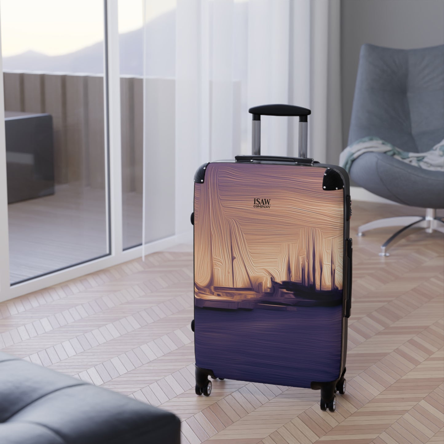 The Sleeping Yachts (at Sunset) - Hard - Shell Suitcase - iSAW Company