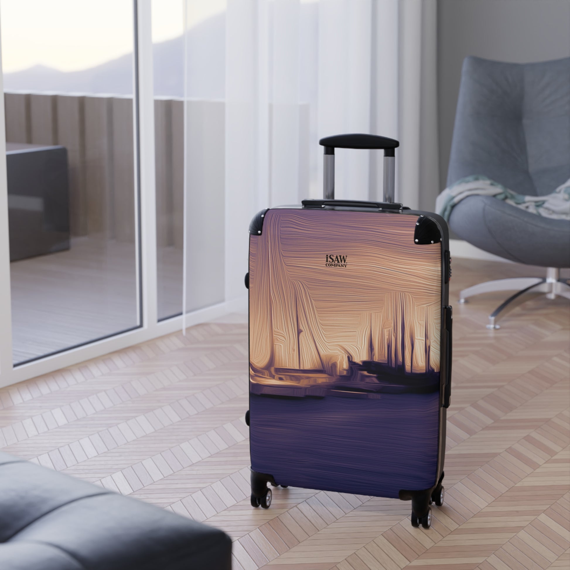 The Sleeping Yachts (at Sunset) - Hard - Shell Suitcase - iSAW Company
