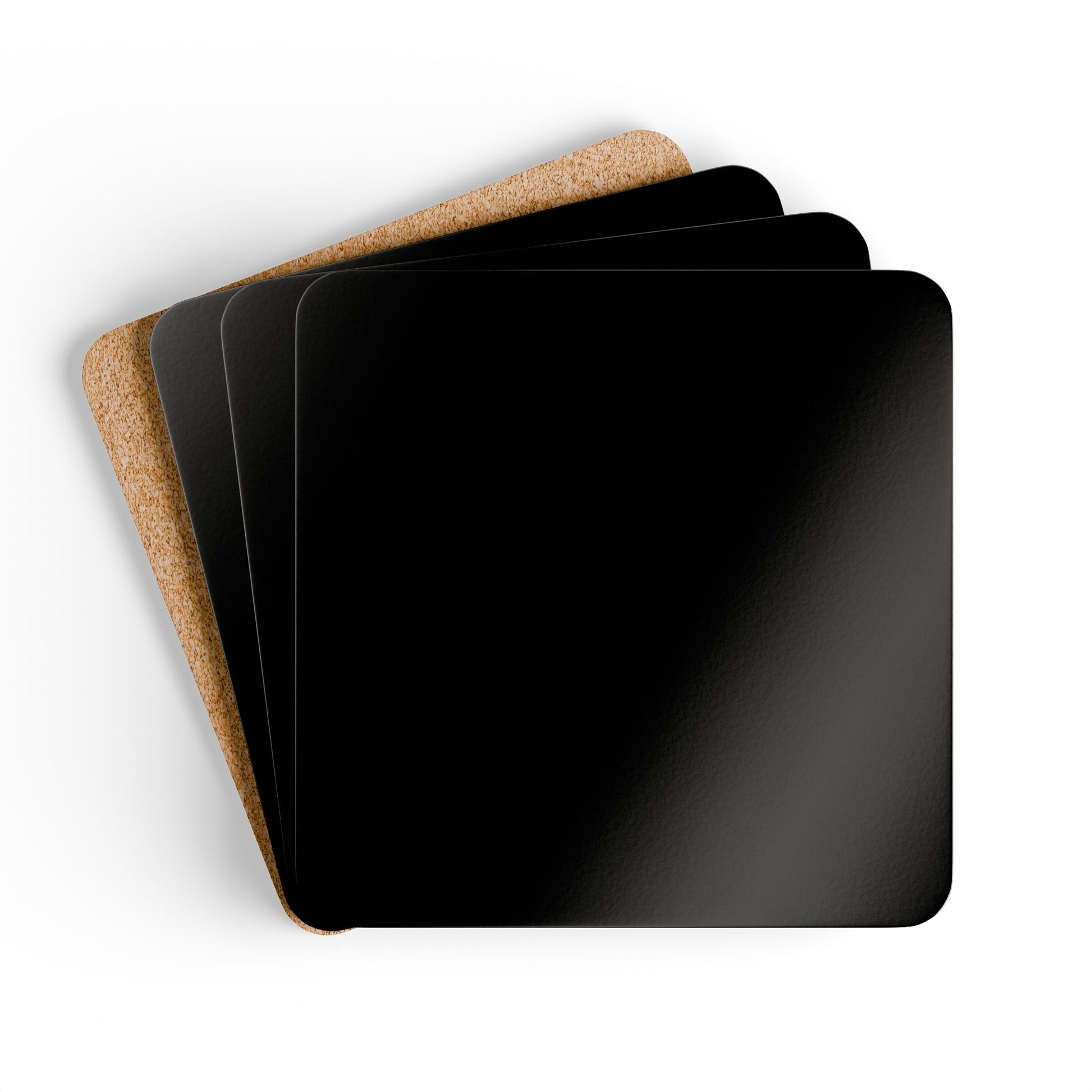 iSAW Black Cork Back Coaster Set - iSAW Company