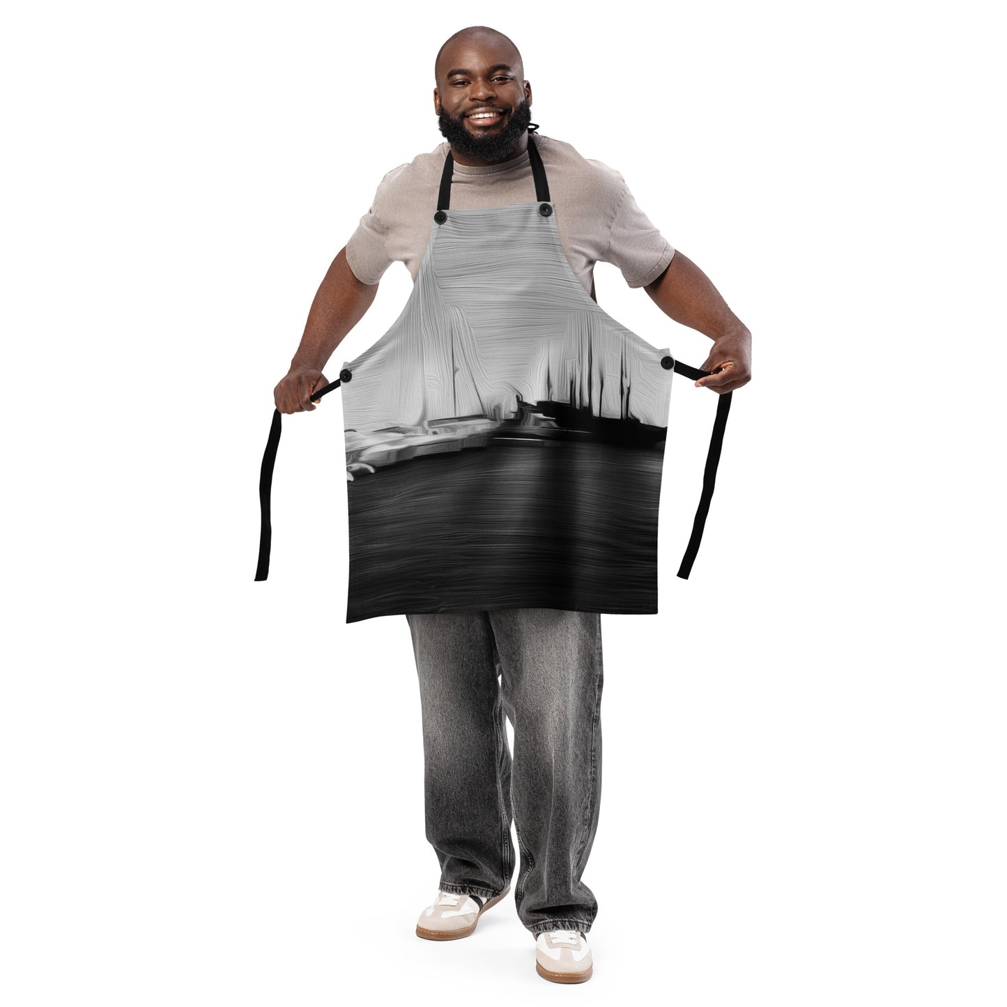 The Sleeping Yachts (at Night) - Apron - iSAW Company