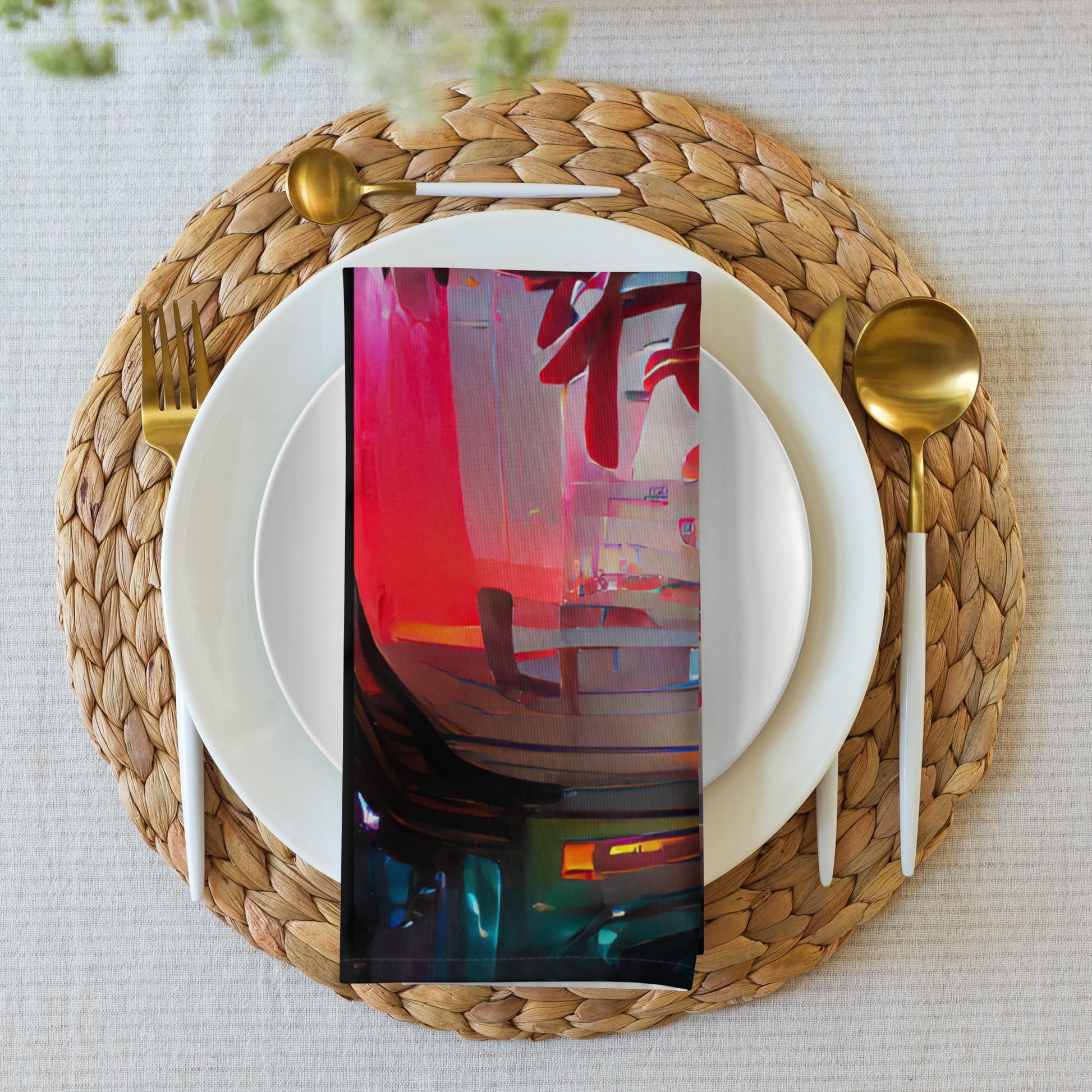 Half Black Half Báijiǔ - Cloth Napkin Set - iSAW Company