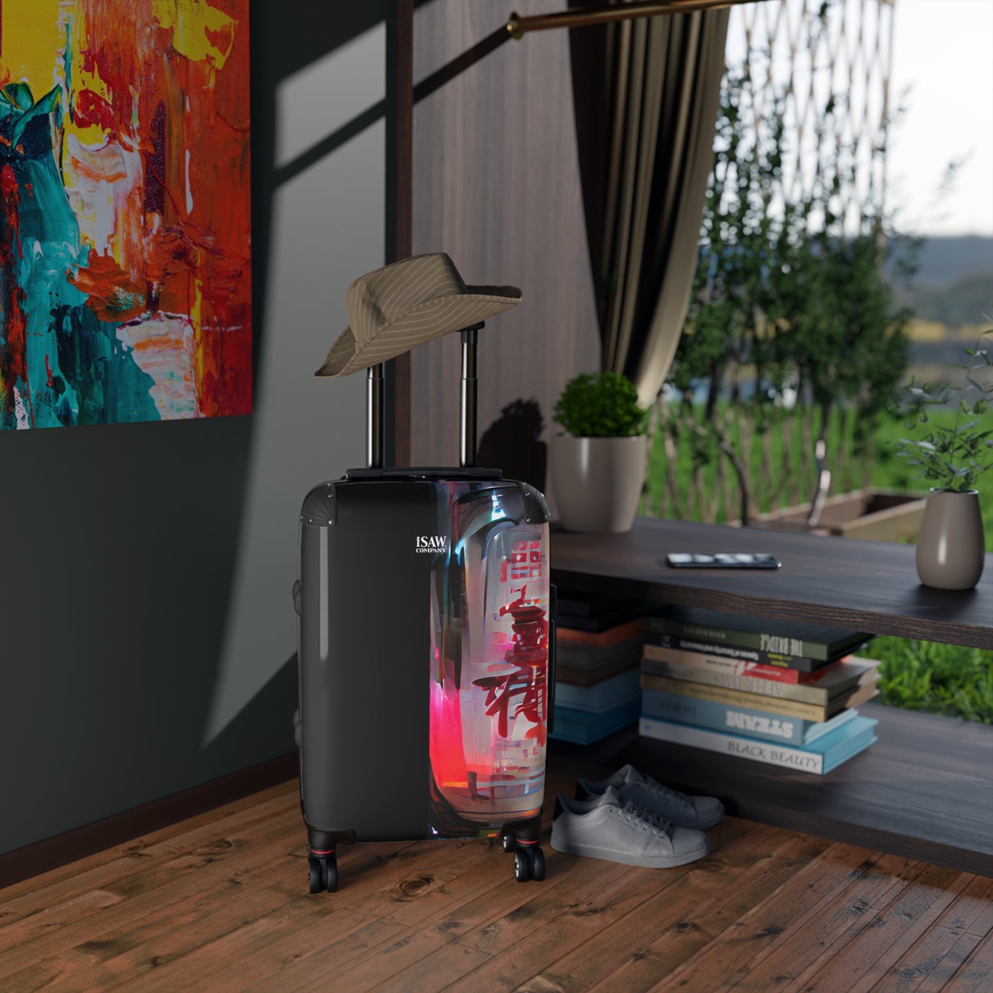 Half Black Half Báijiǔ - Hard - Shell Suitcase - iSAW Company