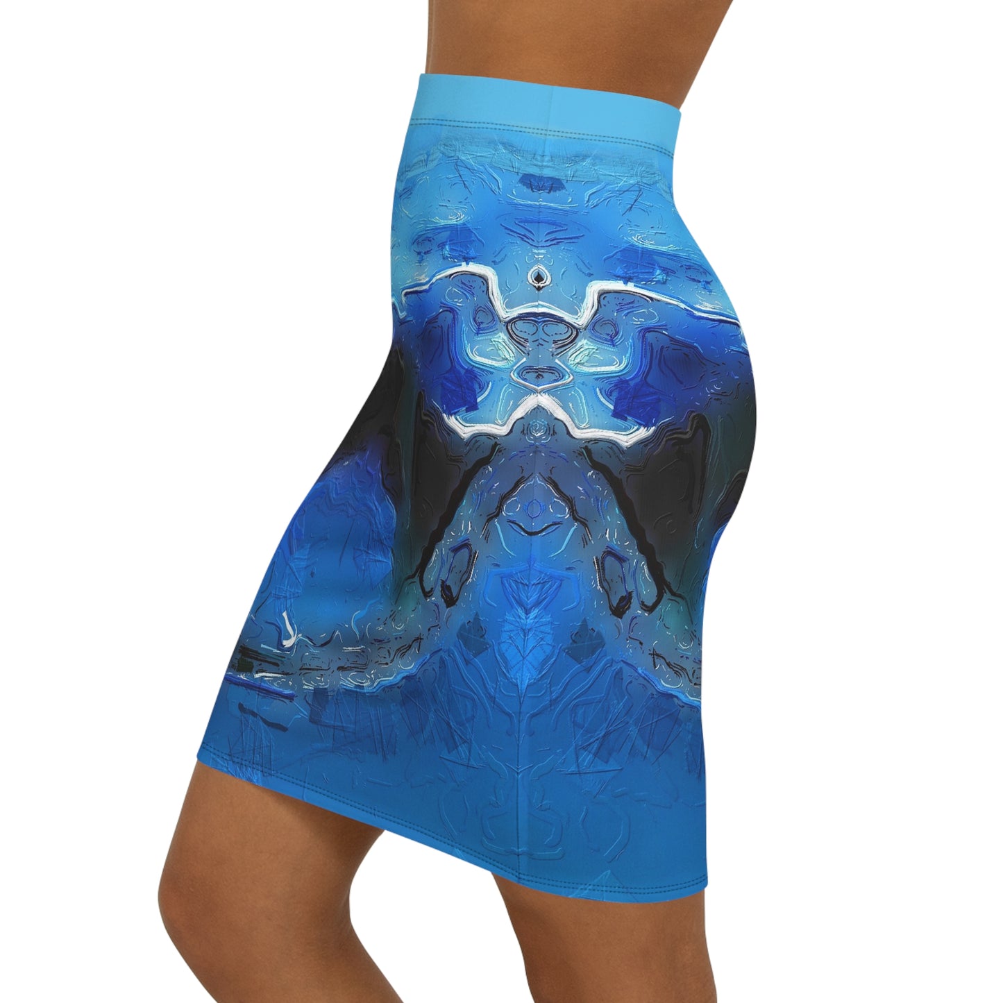 A Drop In The Ocean - Womens Pencil Skirt - iSAW Company