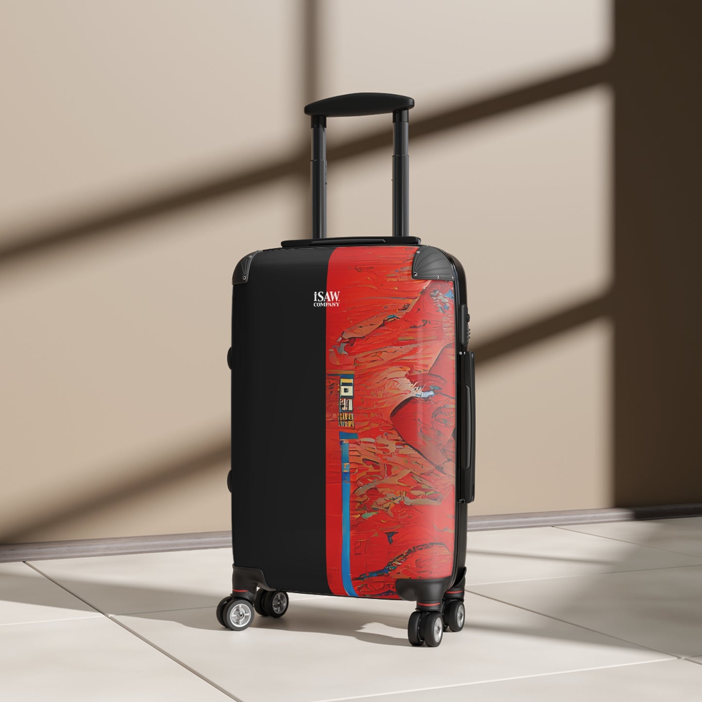 Half Black Half Hónghǎi - Hard - Shell Suitcase - iSAW Company