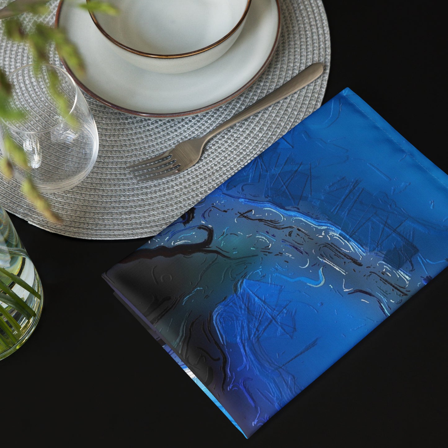 A Drop In The Ocean - Cloth Napkin Set - iSAW Company