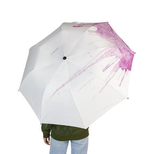 Watercolour Pink Splash - Windproof Umbrella - iSAW Company